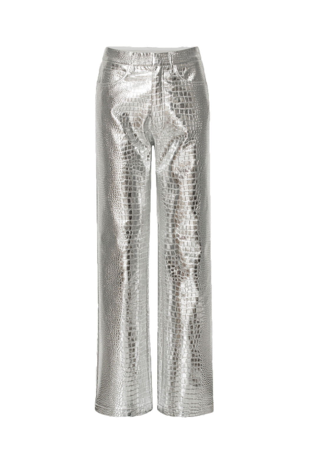 Rotate silver Textured Pants