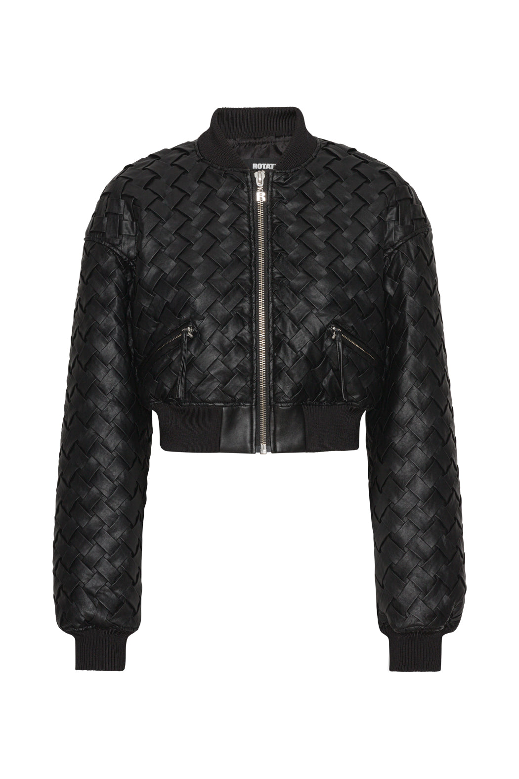 Rotate Braided Bomber Jacket