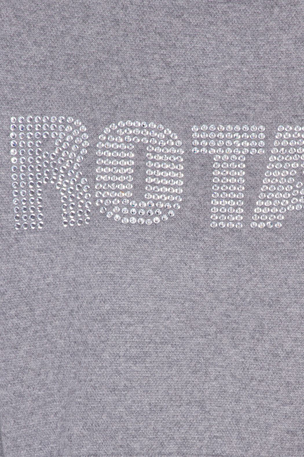 Rotate Firm Knitted Rhinestone Logo Jumper grey