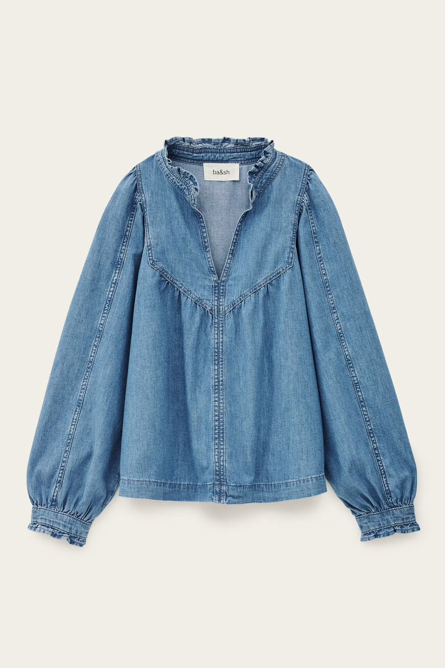 Ba&Sh Lay Bluse Denim