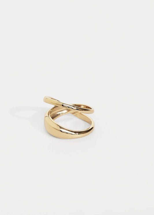 Trine Tuxen LOOP RING · GOLDPLATED