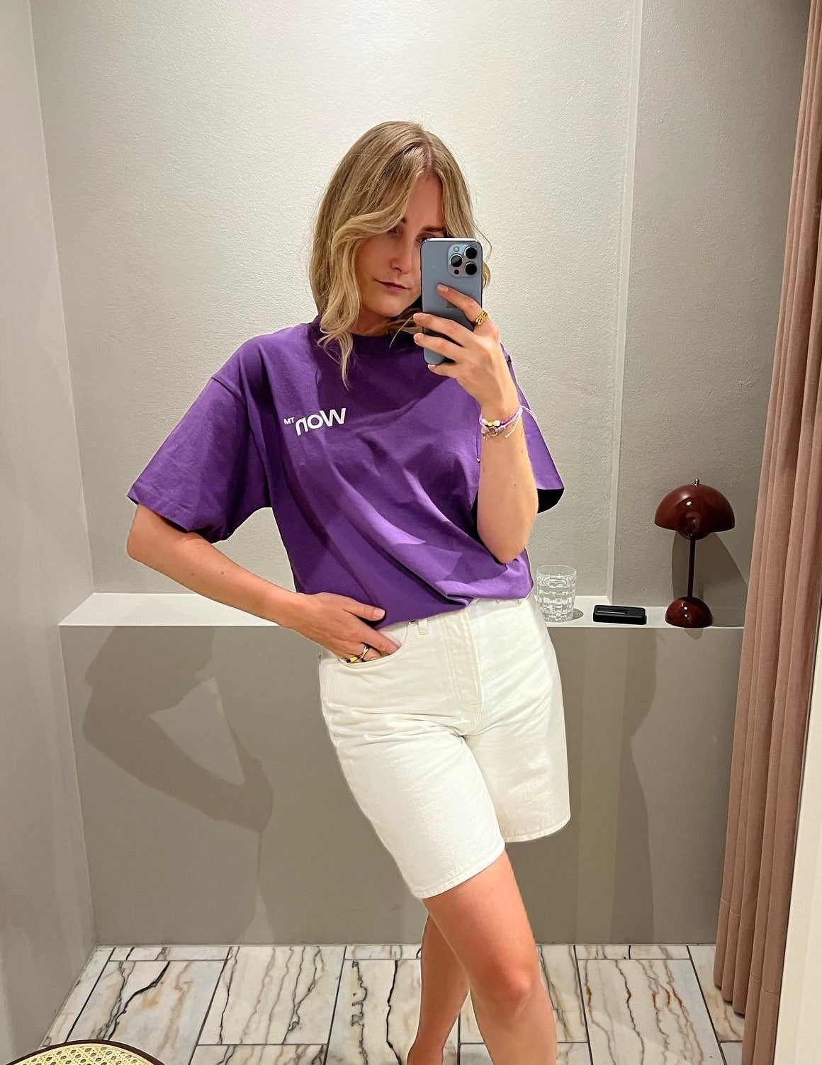 Won Hundred The Staff tee purple