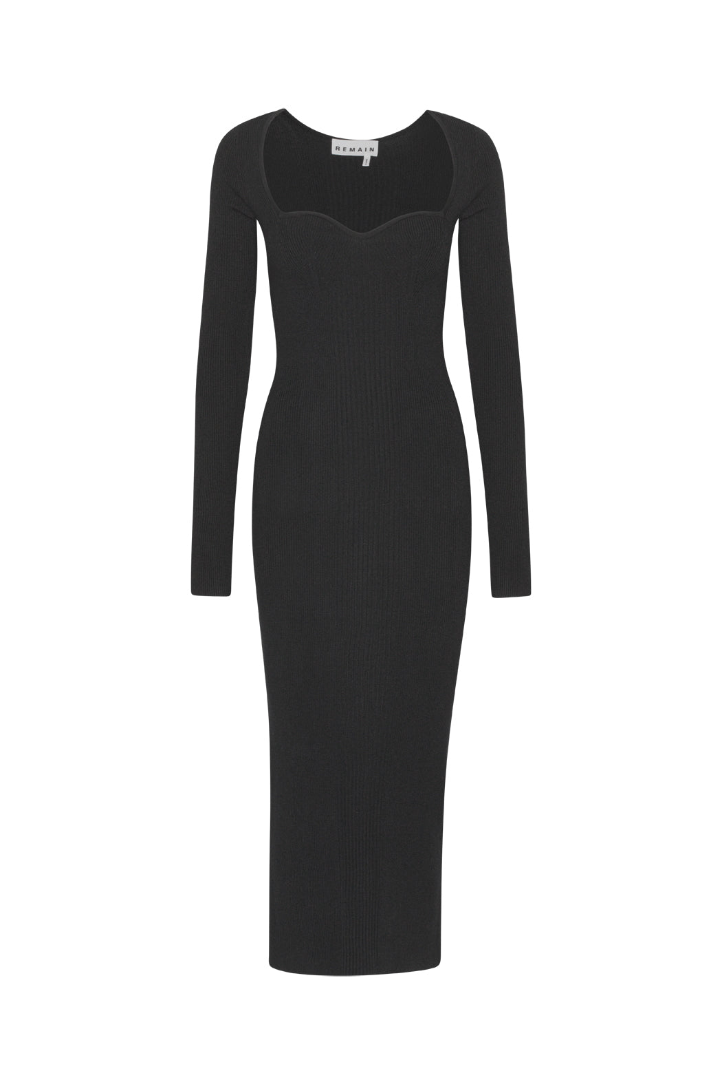 Remain Dense Curved Neck Dress