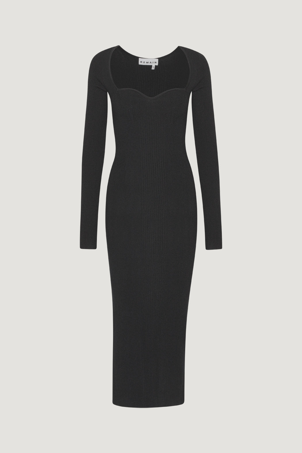 Remain Dense Curved Neck Dress
