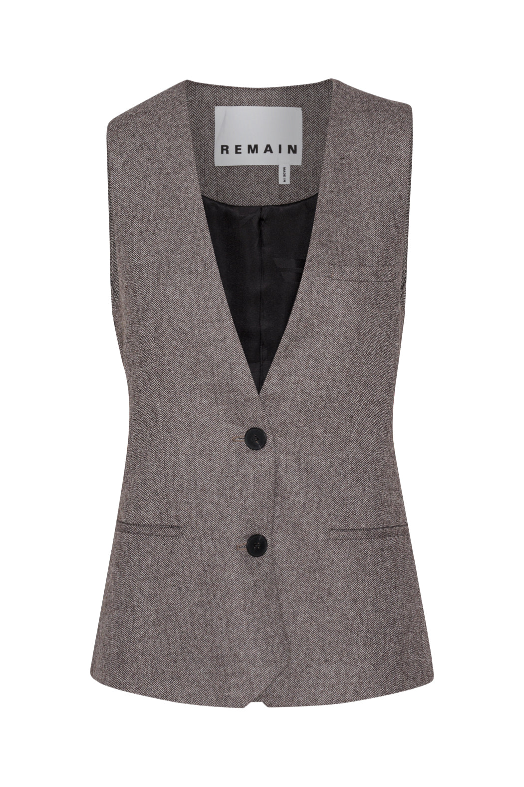 Remain Herringbone Waistcoat