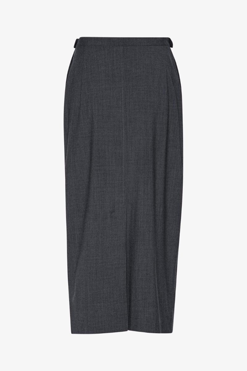 Remain Suiting Midi Skirt Dark Grey
