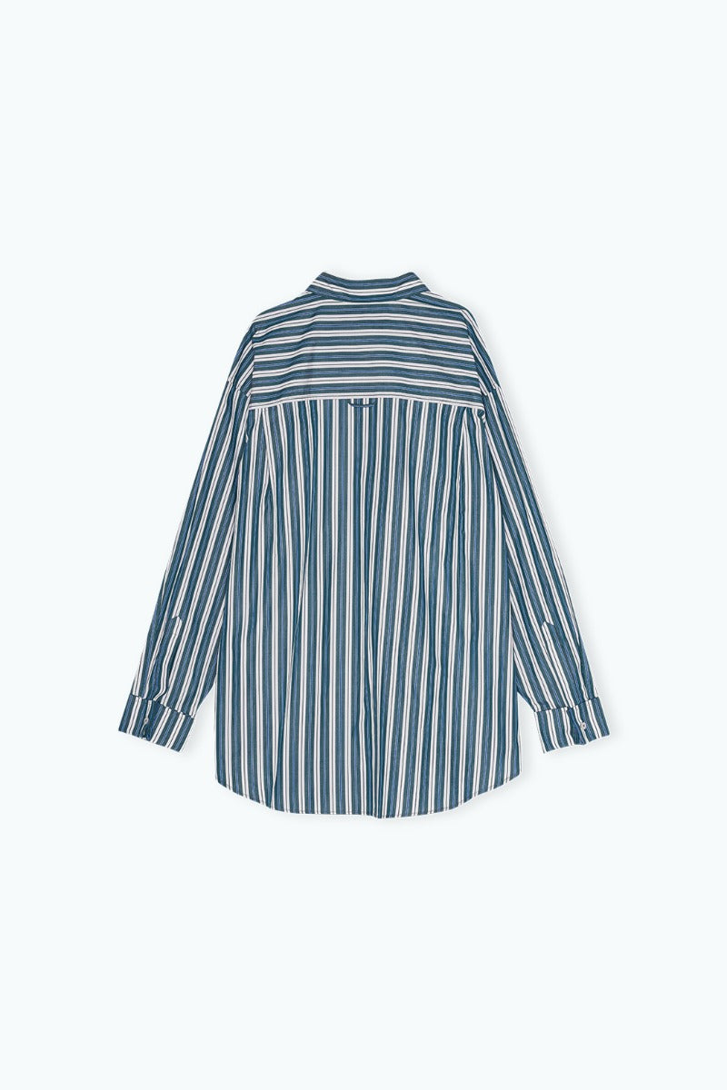 Remain Oversize Shirt Green Stripe