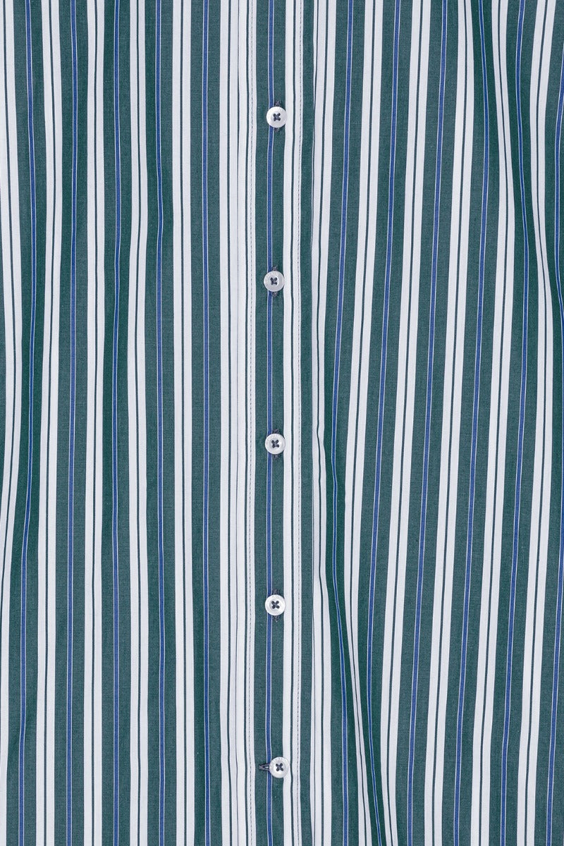 Remain Oversize Shirt Green Stripe