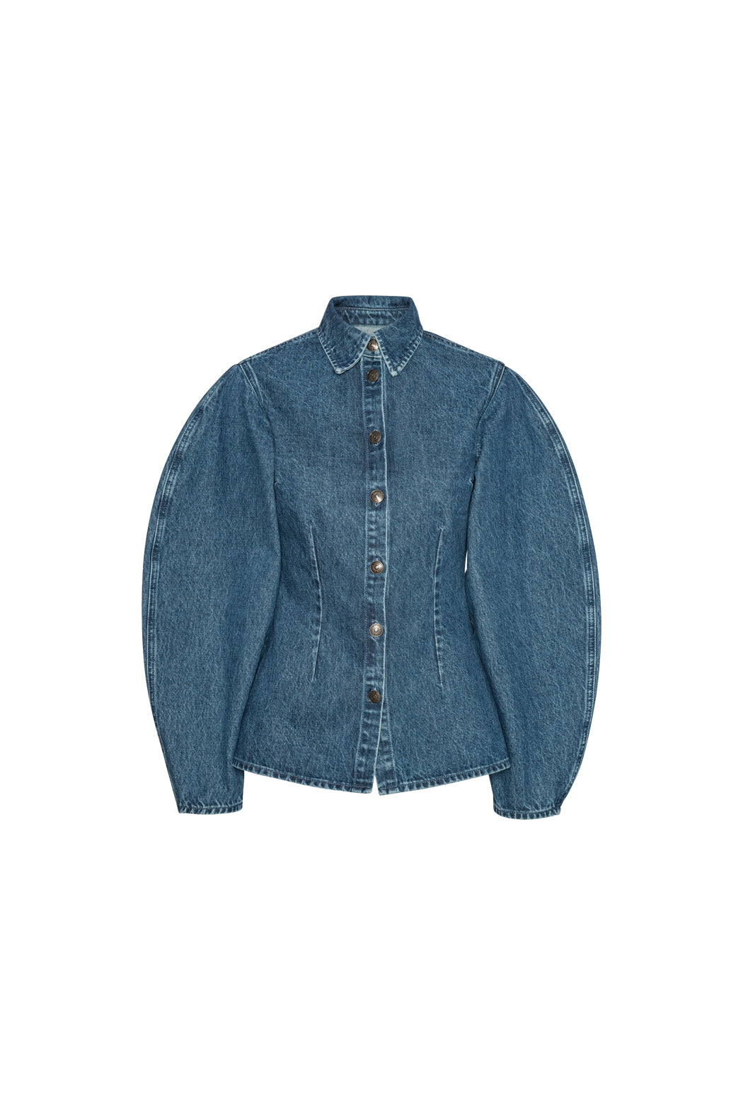 ROTATE Fitted Denim Shirt