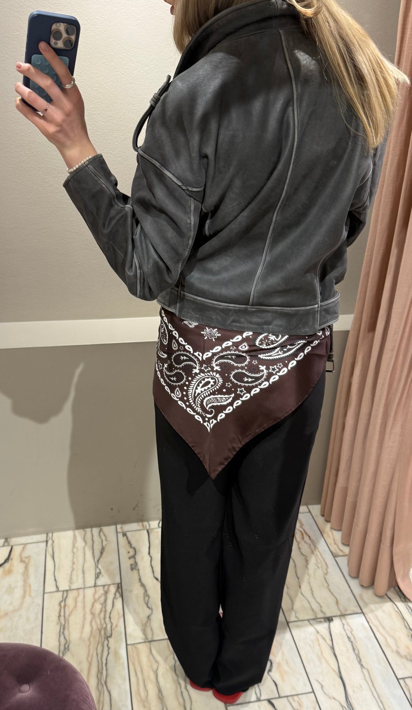G-Paisley Scarf Silk Chocolate