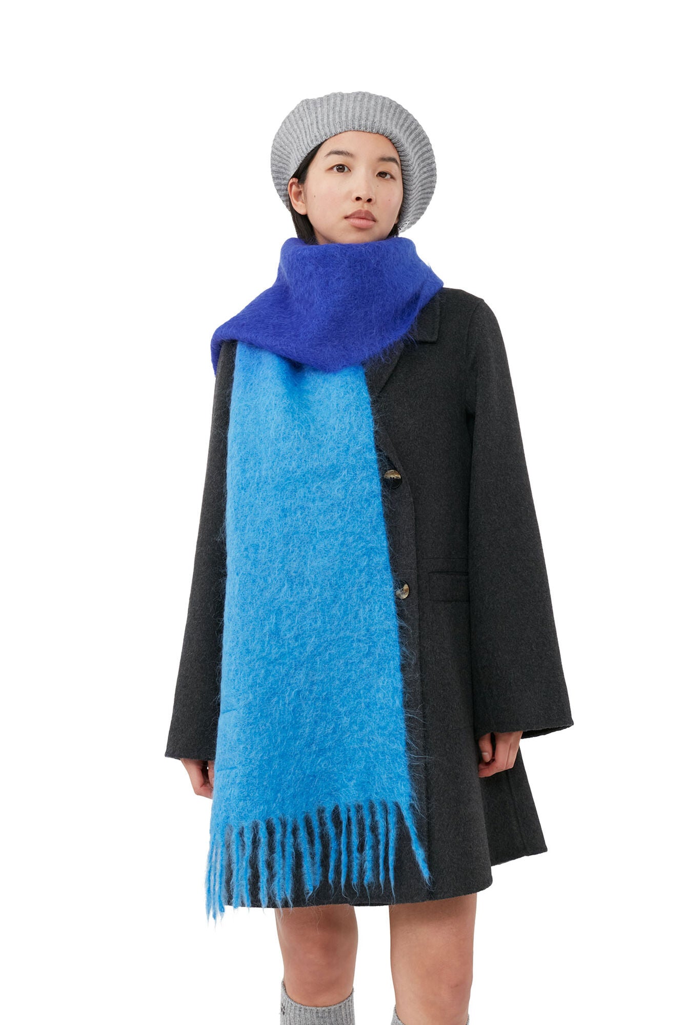 GANNI Mohair Gradient Scarf