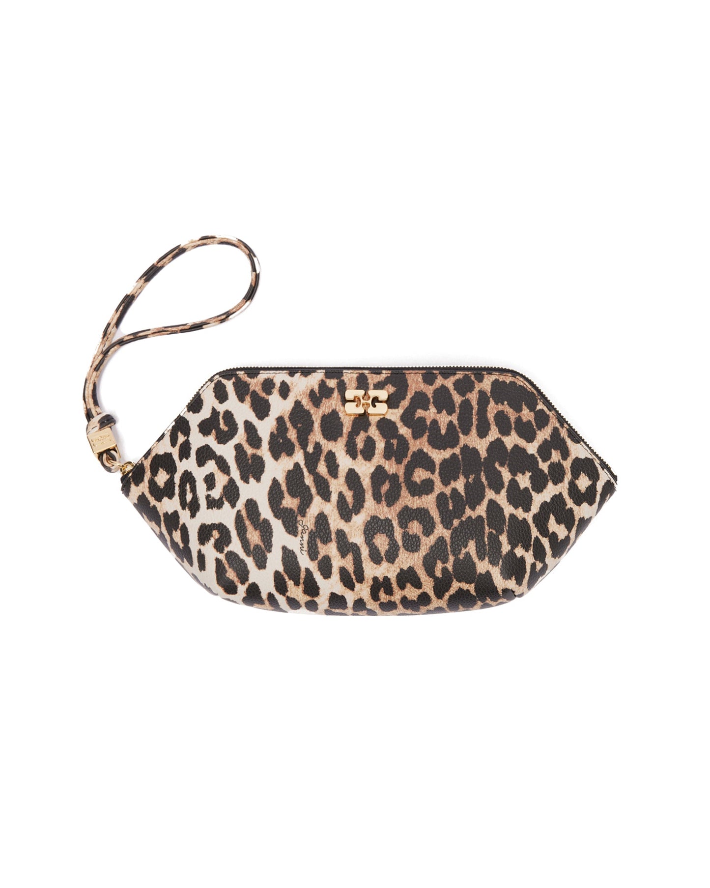 GANNI Bou Make Up Pouch Printed Grained