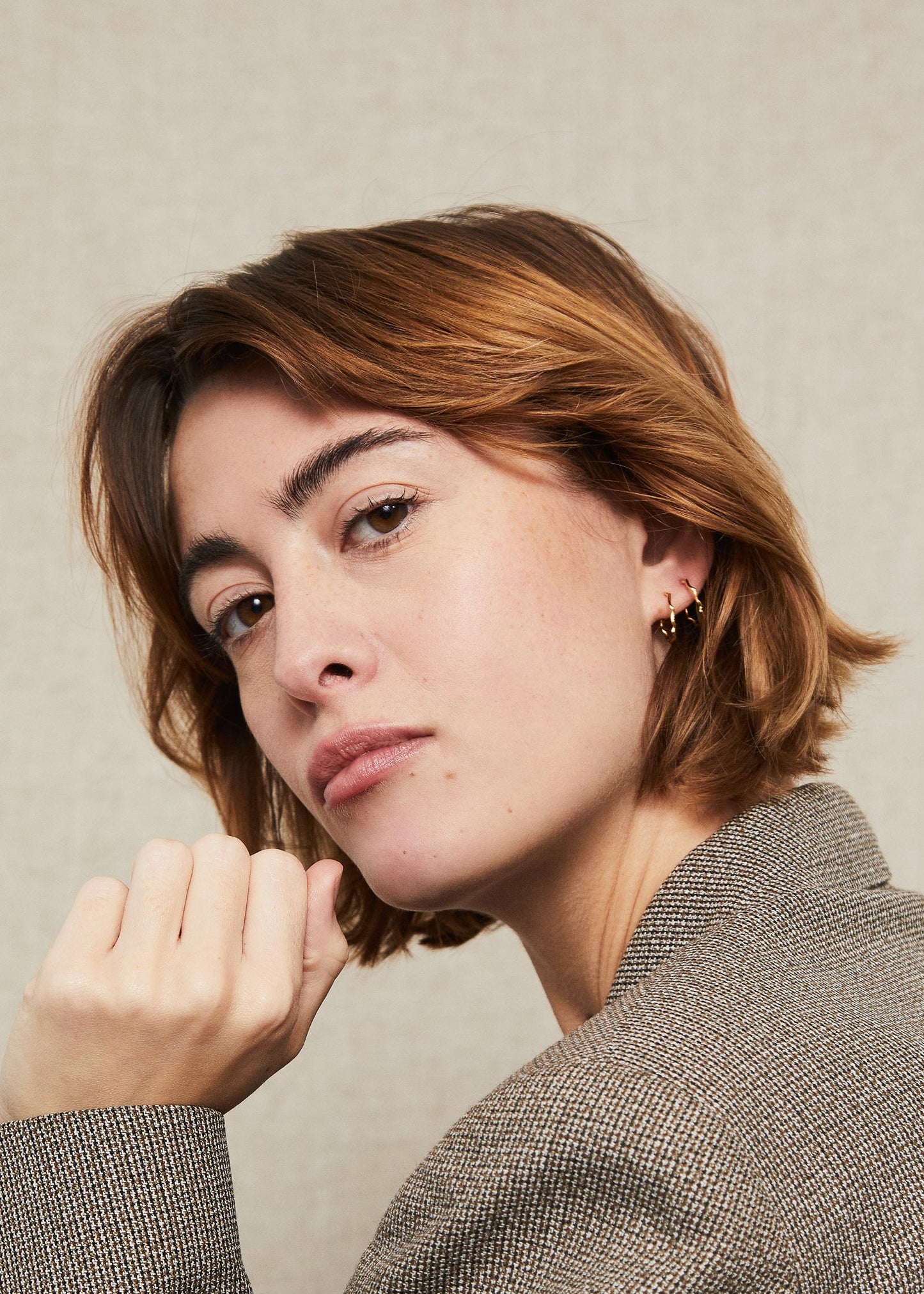 Trine Tuxen BEA HOOP · GOLDPLATED