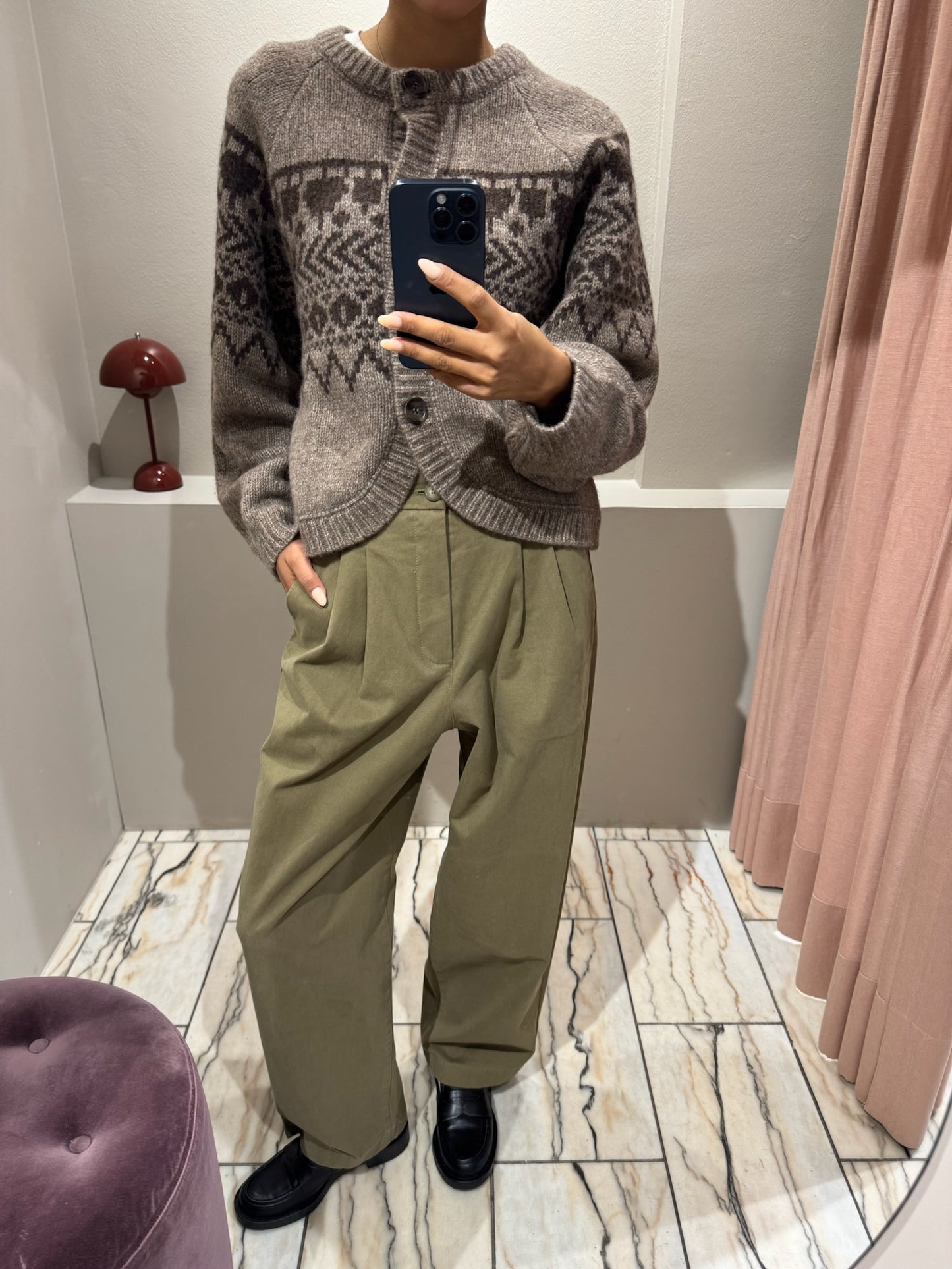 Rossi Noa Crop Brushed Gabardine