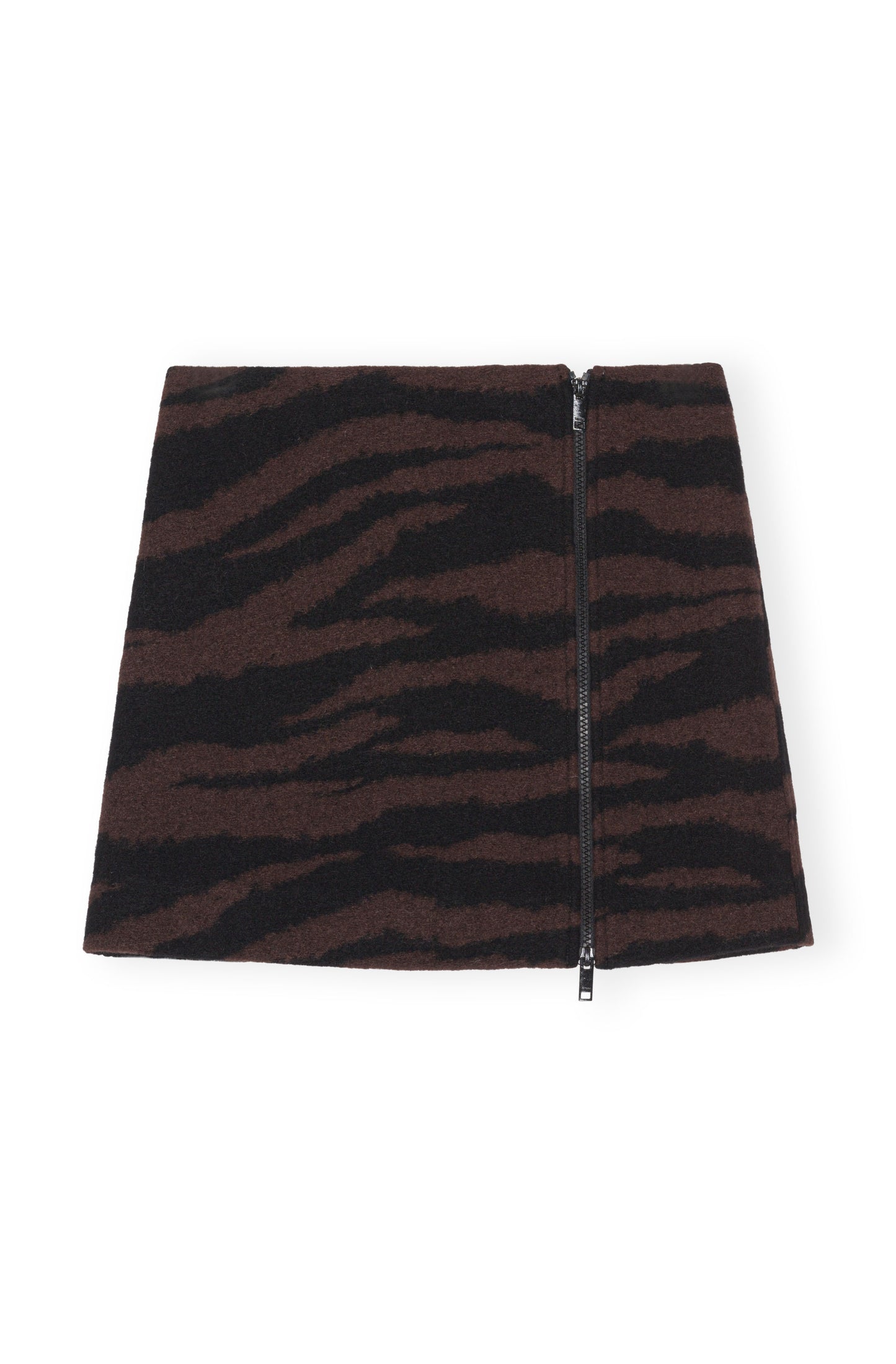 GANNI Wool Jacquard Mini Skirt