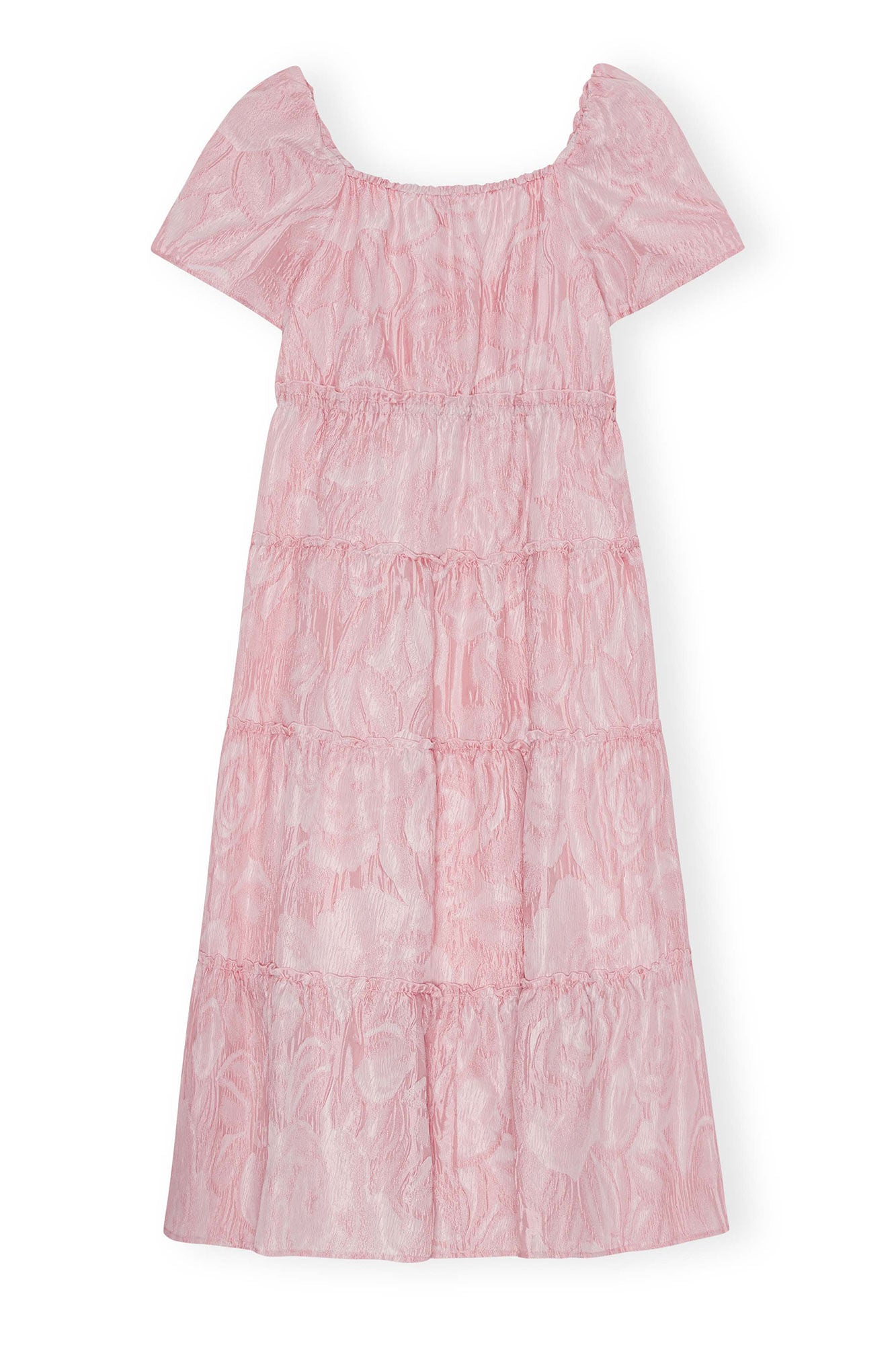 GANNI Textured Cloqué Layer Dress