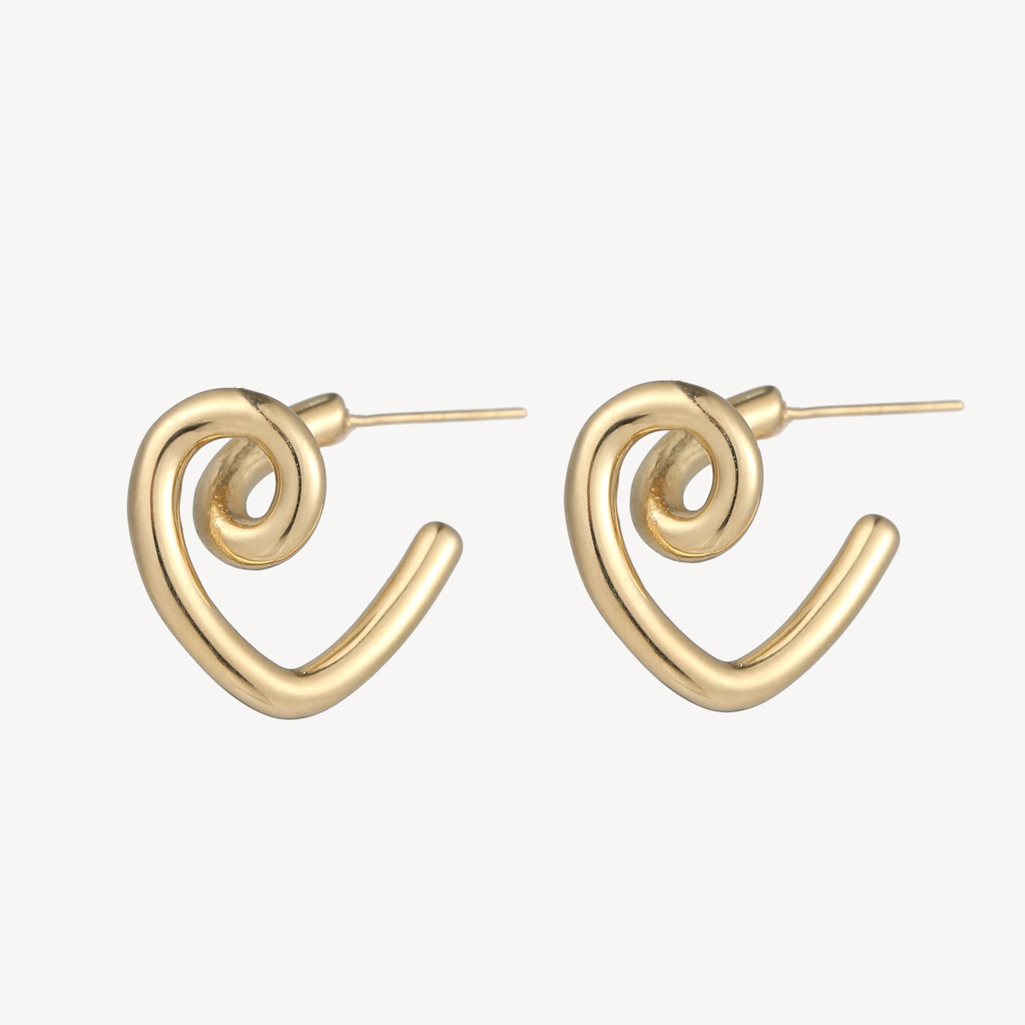 Edelstahlohrstecker Kurve