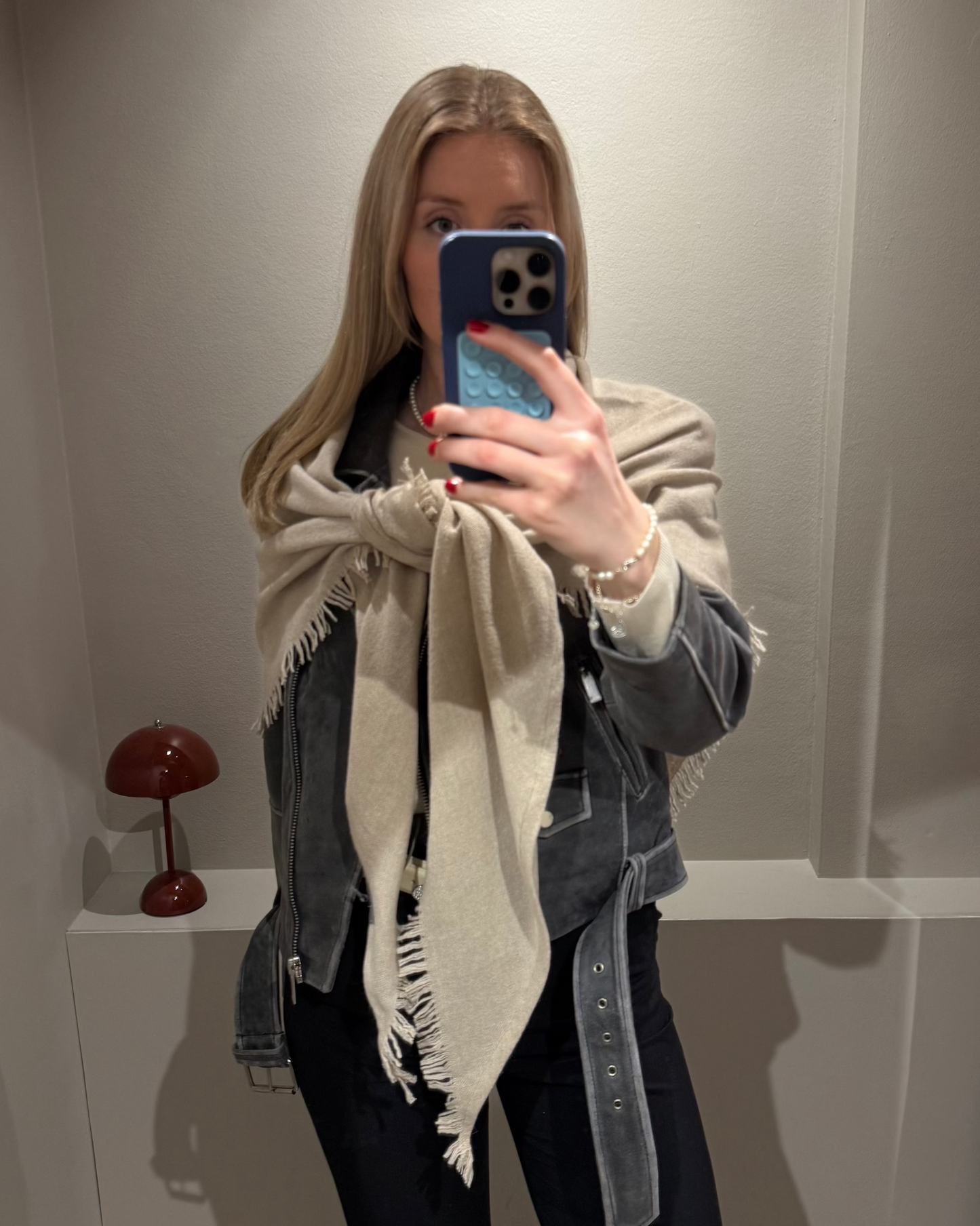 Fransen Tuch Beige