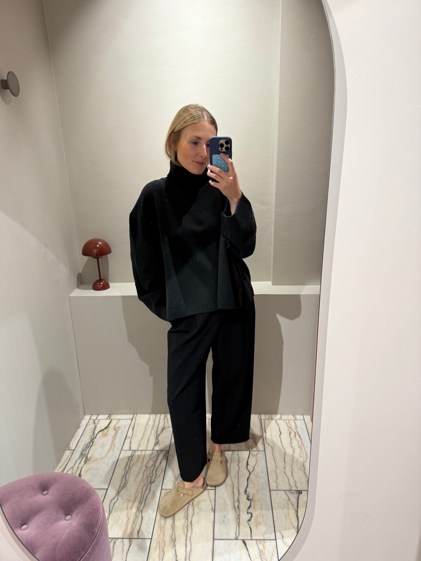 Grey Marl Frida Strick