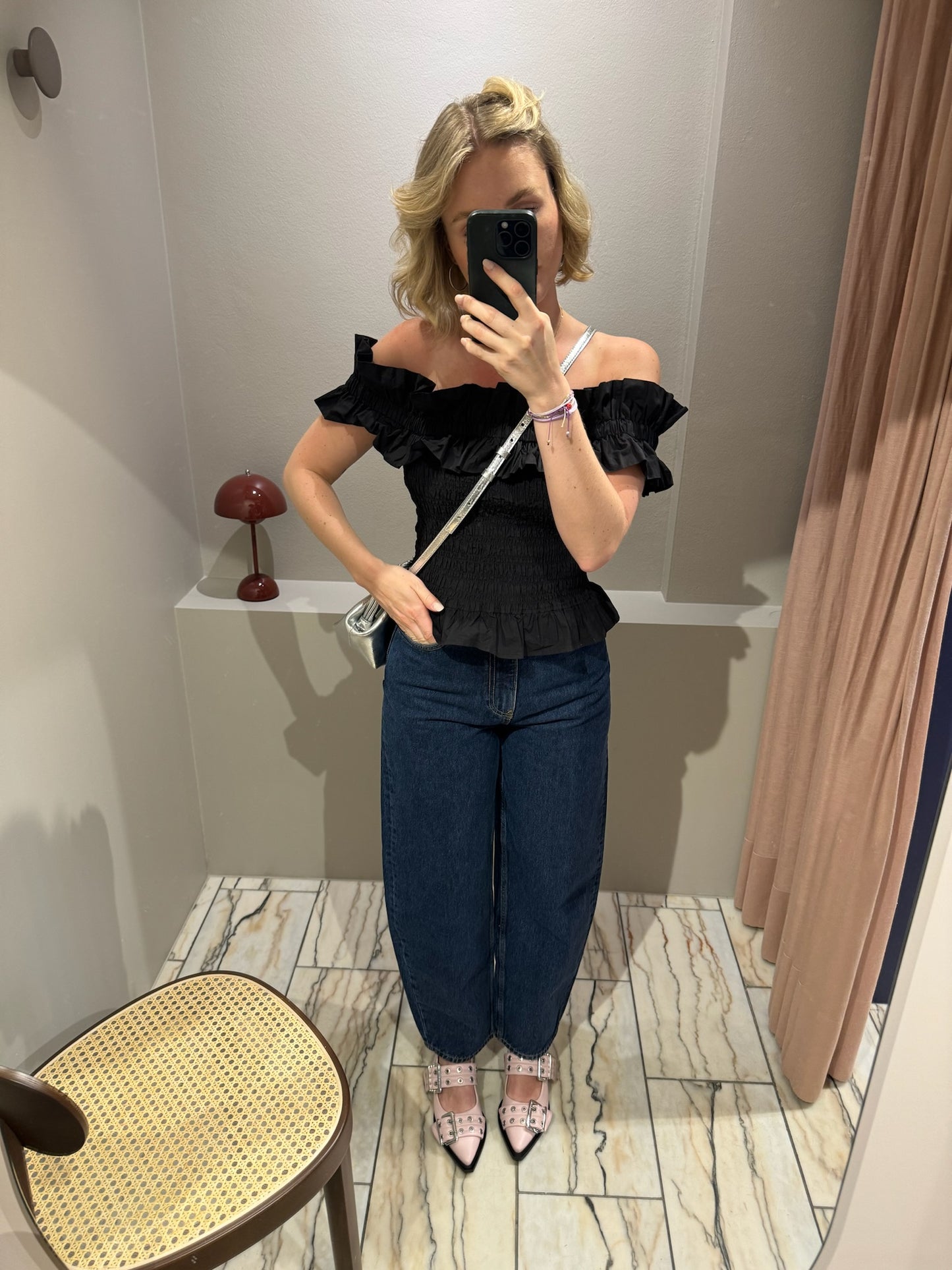 GANNI Stary Jeans Dark Blue Stone