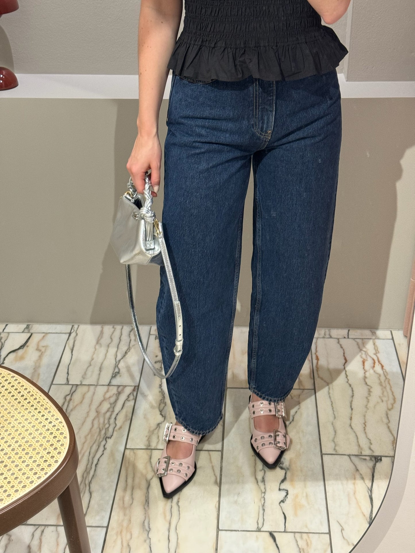 GANNI Stary Jeans Dark Blue Stone