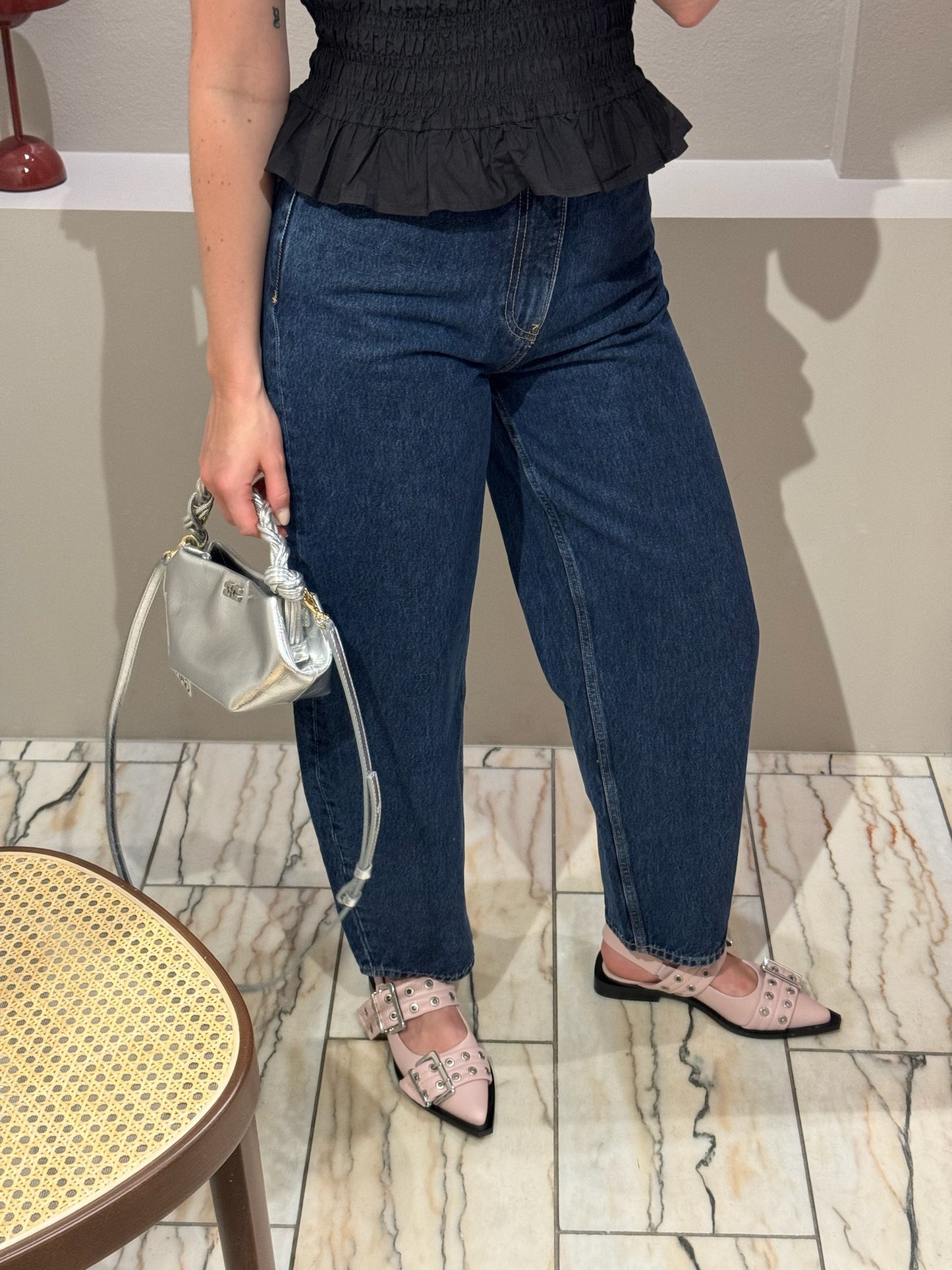 GANNI Stary Jeans Dark Blue Stone
