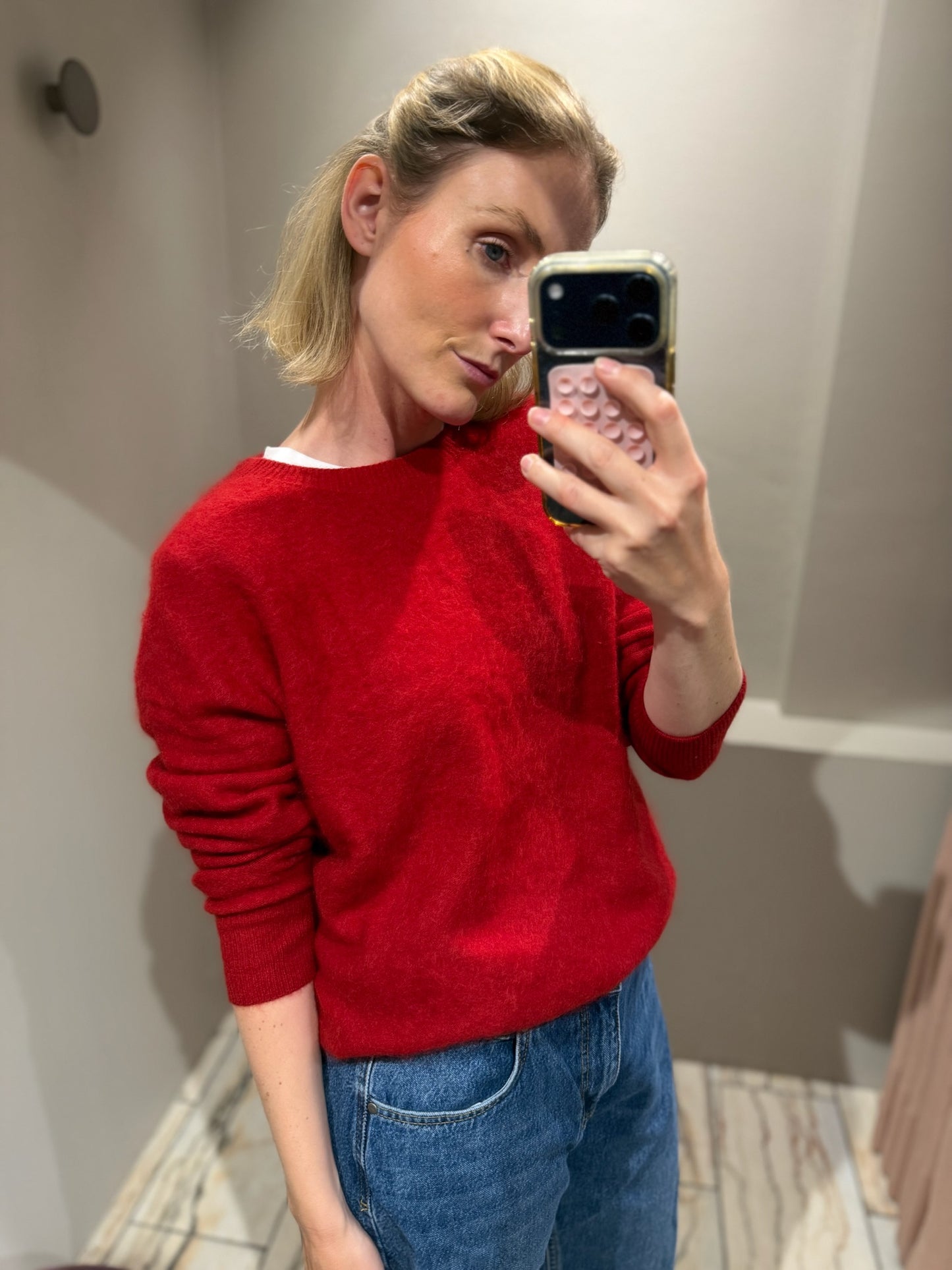 g-Pullover Chili Red