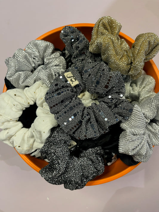 Glitzer g-Scrunchies