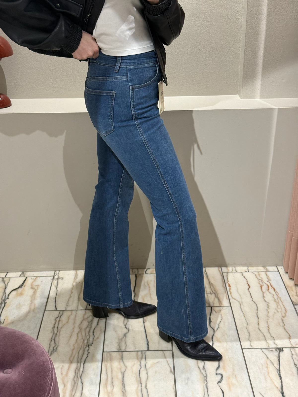 RivyGZ Flared Jeans Blau
