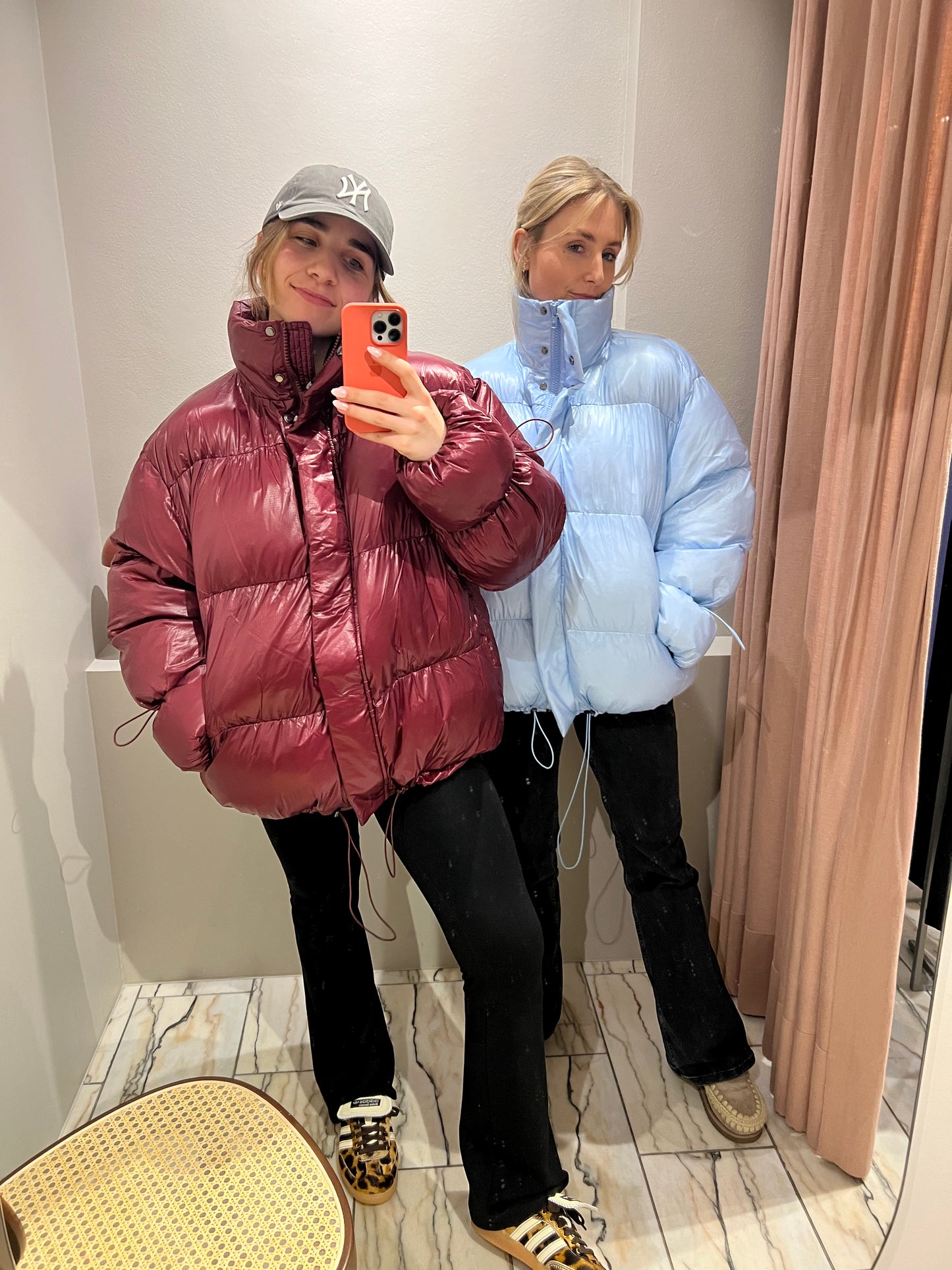 Oval Square Active String Jacket Cherry