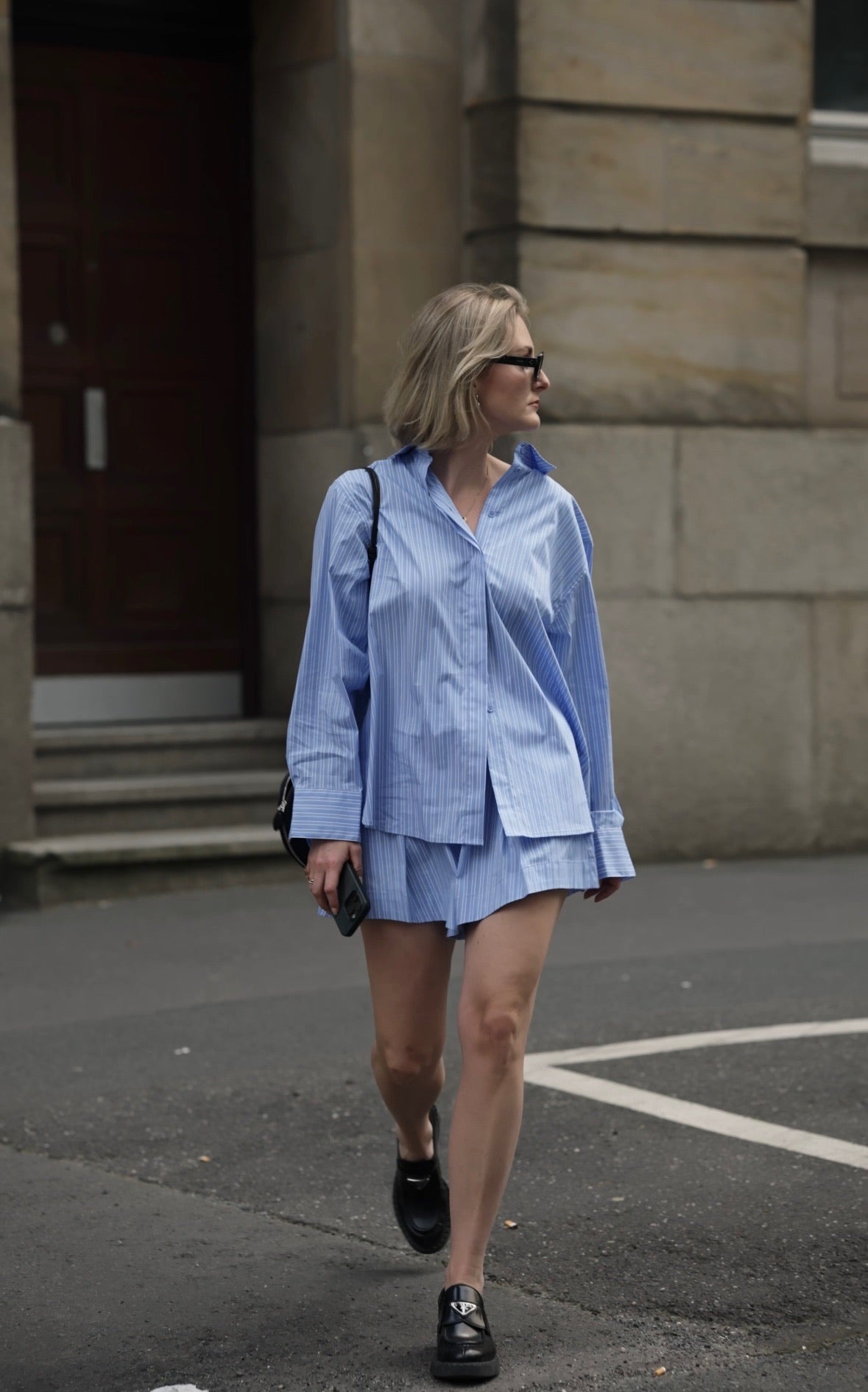 Stylein JEANNE SHIRT - BLUE STRIPED