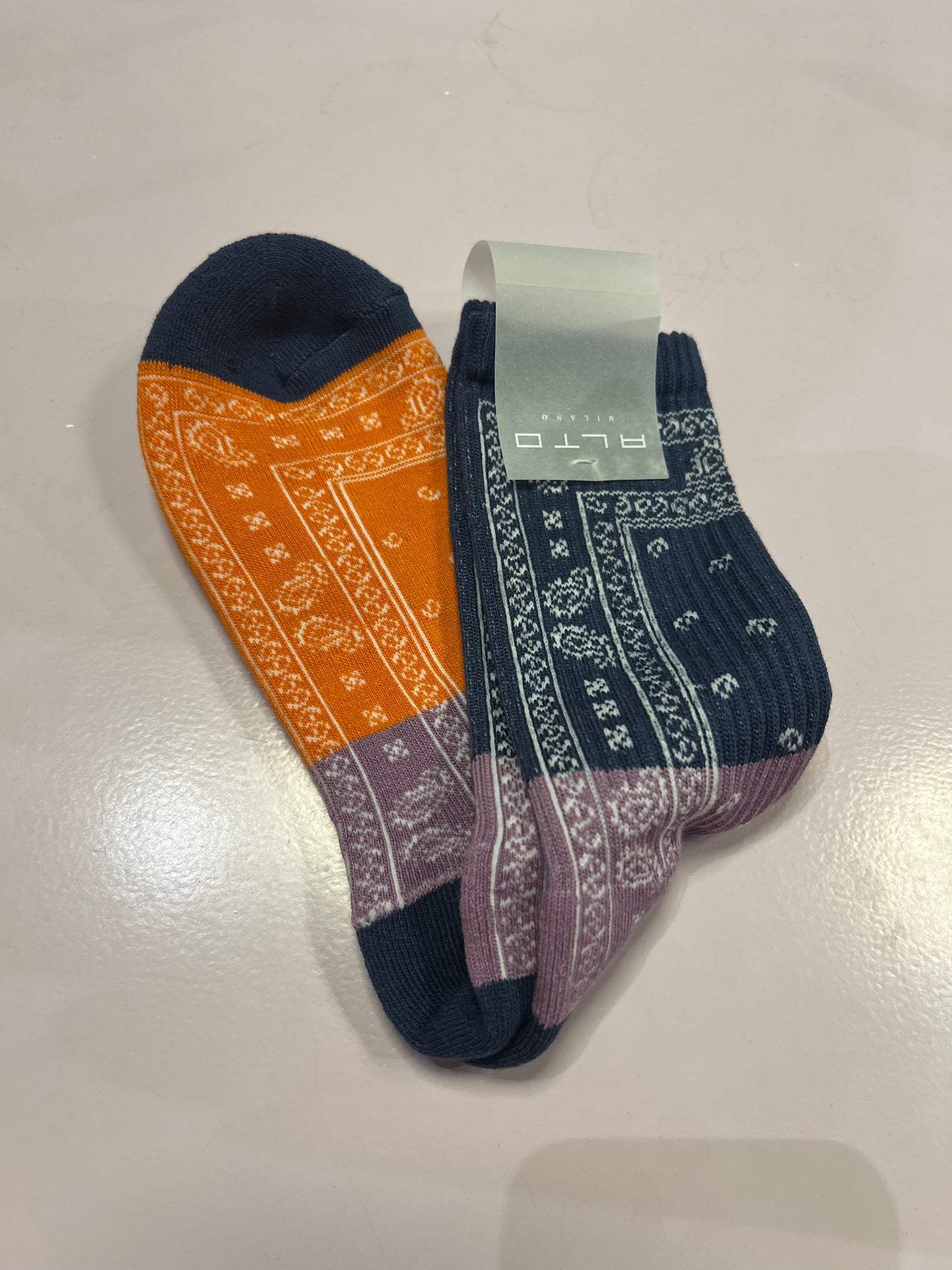 Alto Milano Paisley Socken