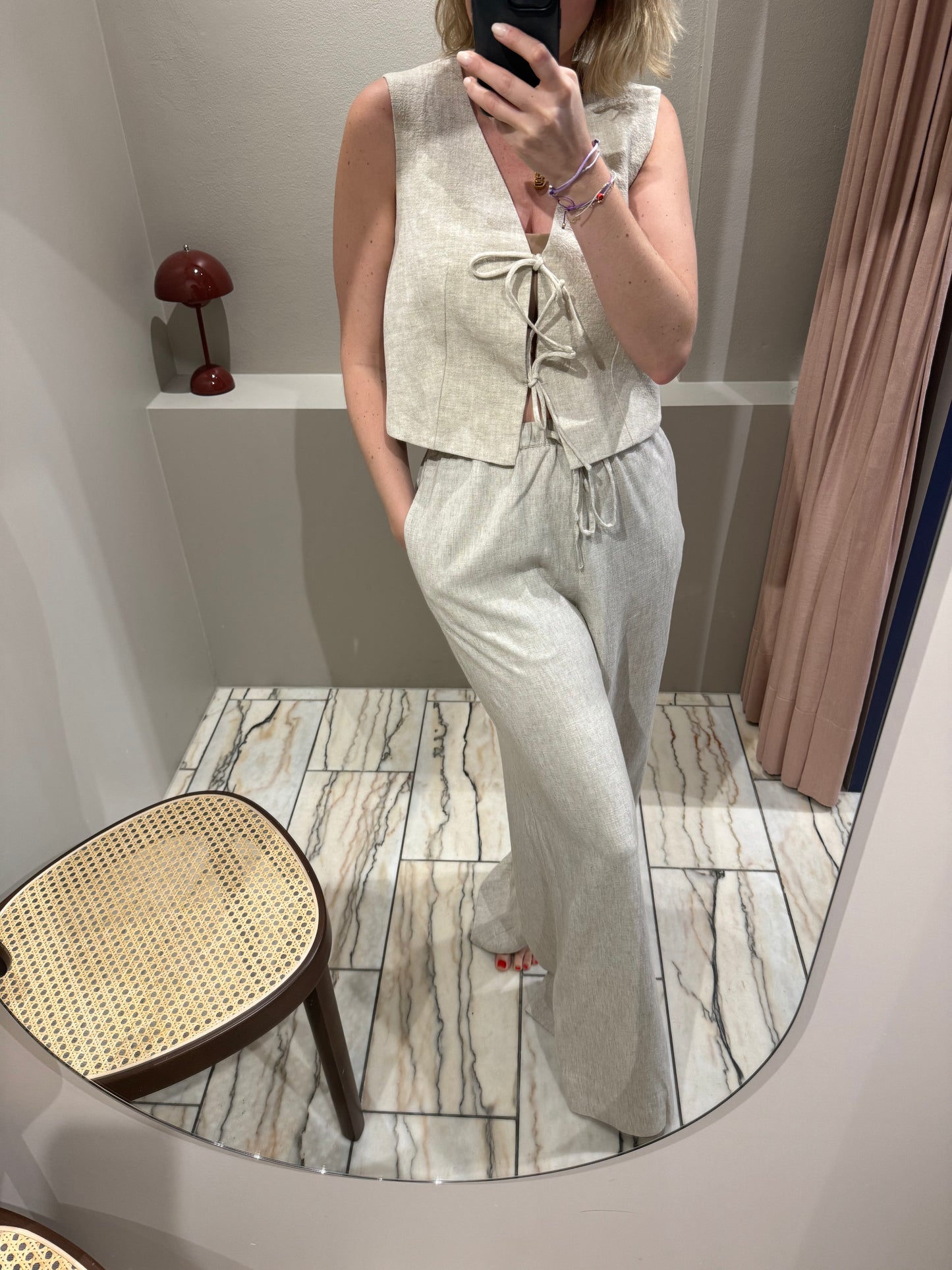 Neo Noir Lissabon Soft Linen Pants