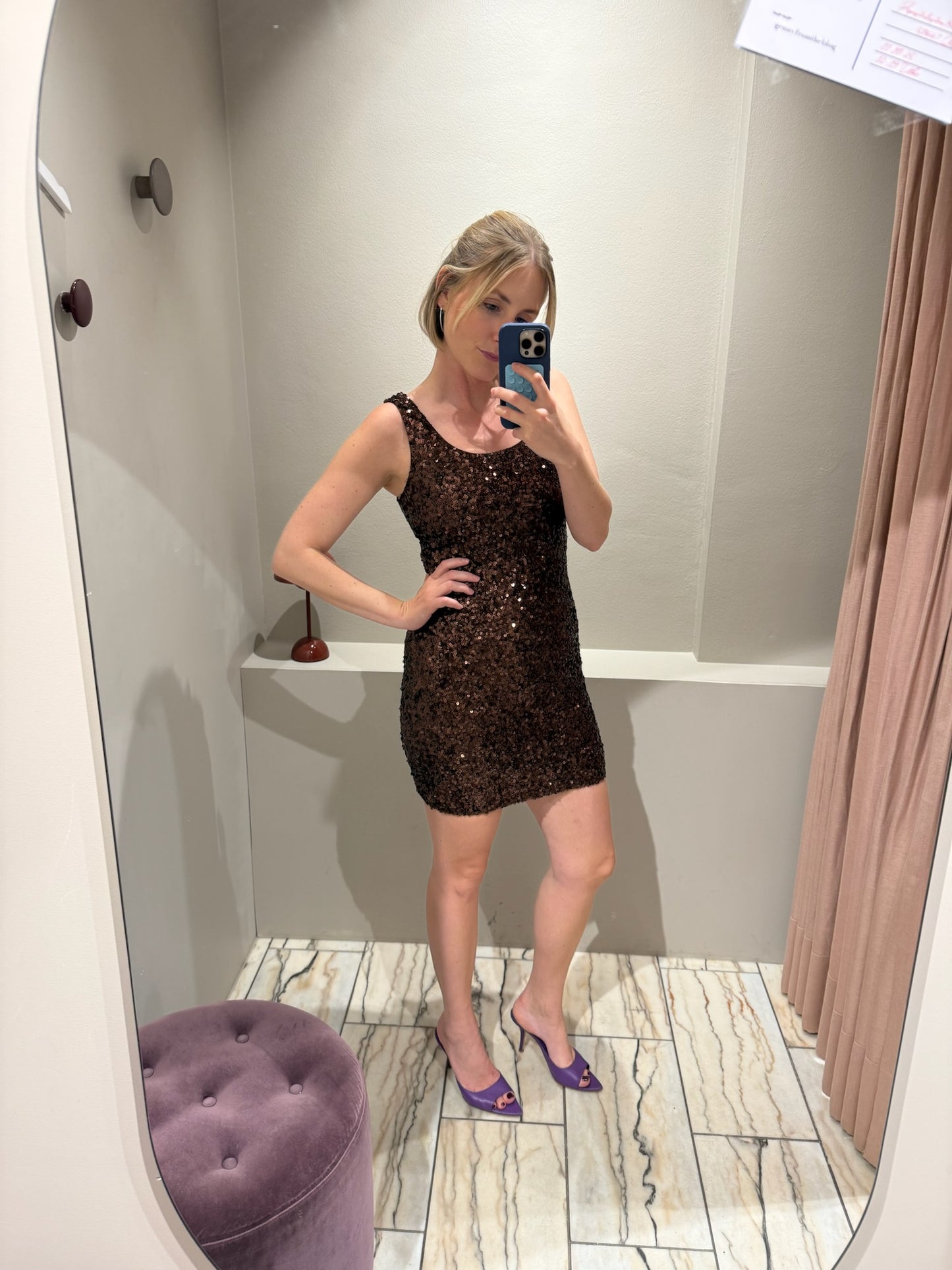 Rotate Sequins Sleeveless Dress