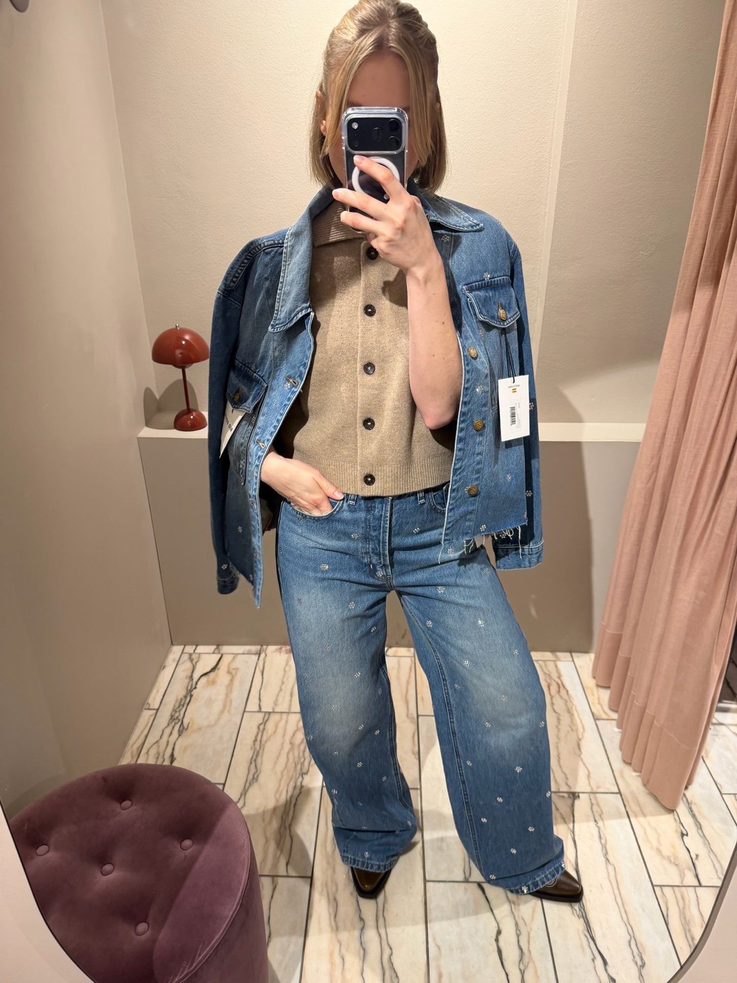 Lois Double Stone Crystal Chandra Shirts