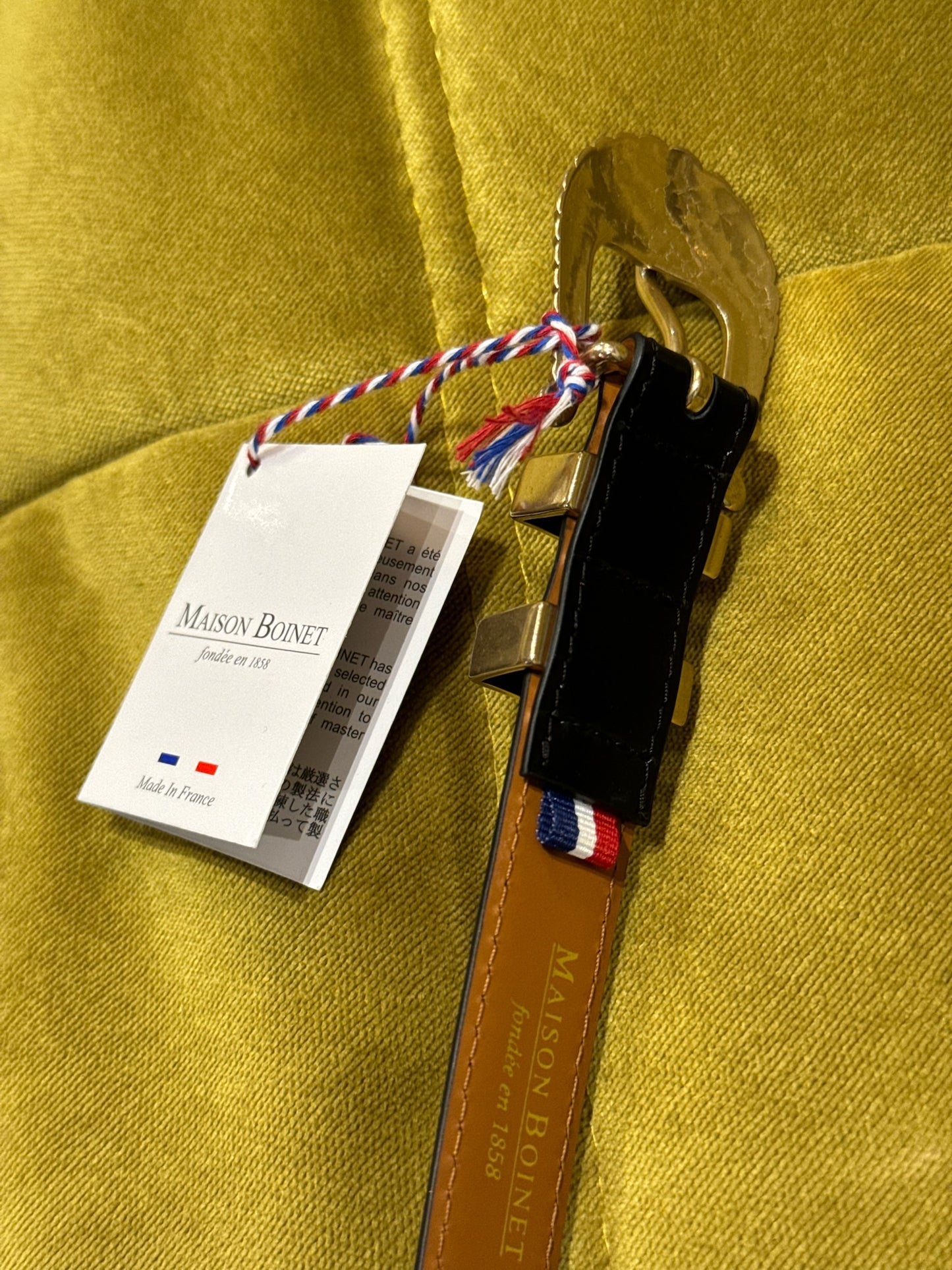 Maison Boinet Westerngürtel Schwarz