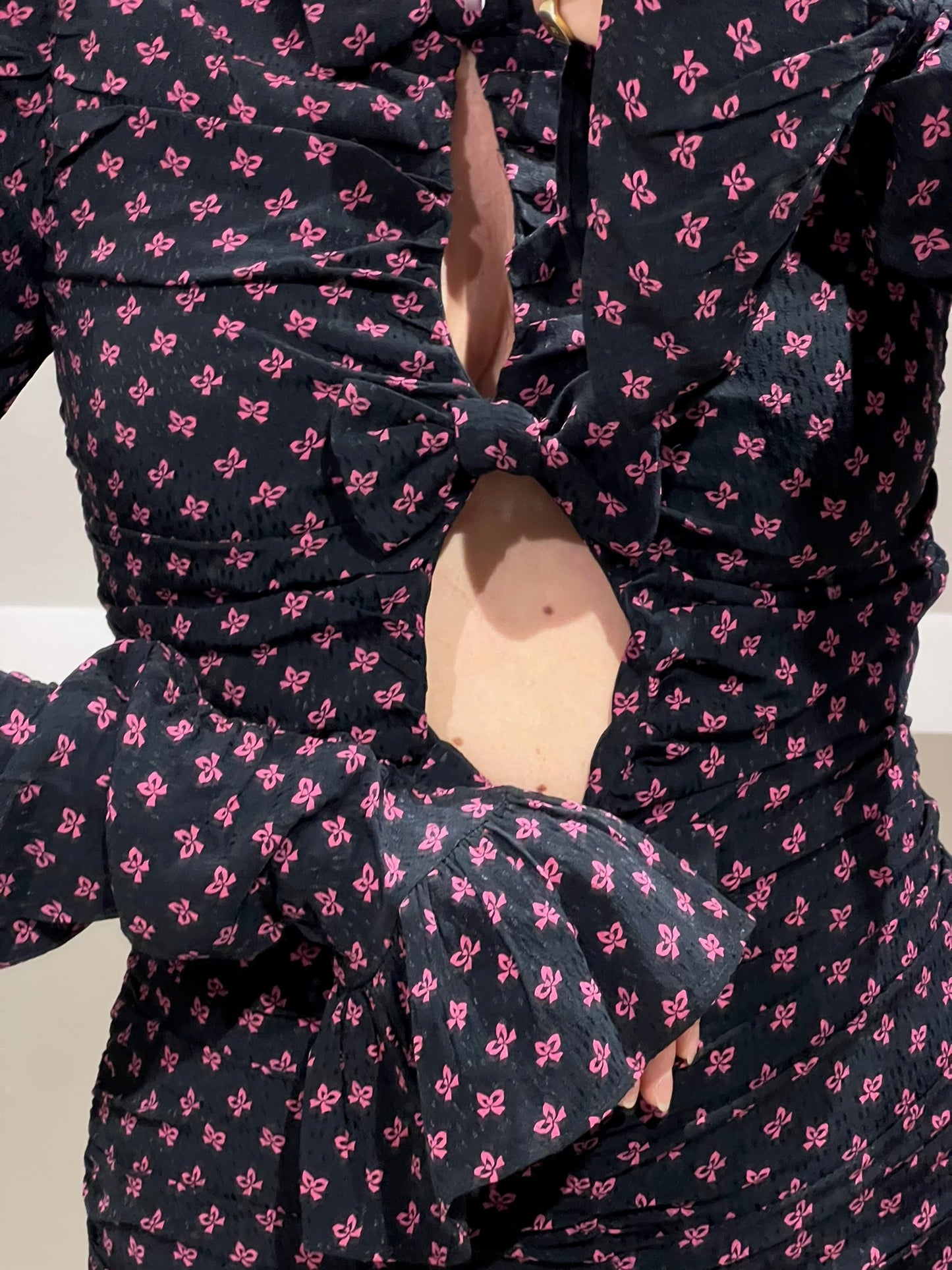 Rotate Jacquard Mini Dress