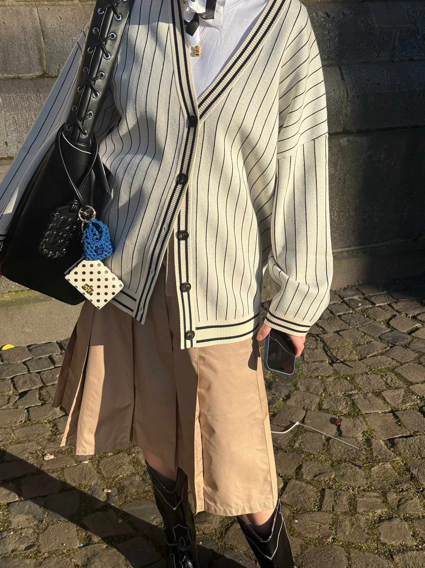 GANNI Ganni Bou Card Holder With Flap Print