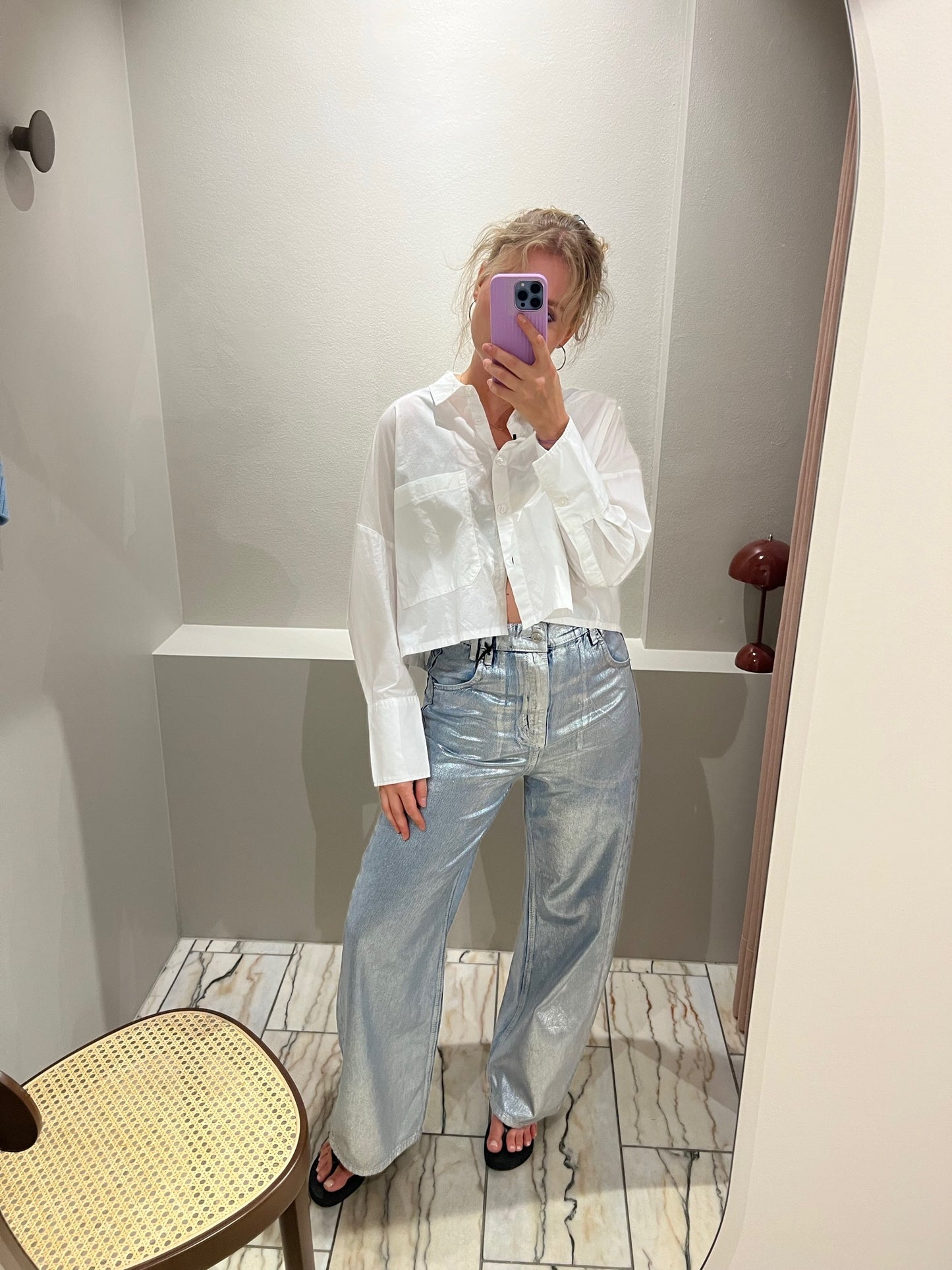 Blanche Dibella AW crop Shirt