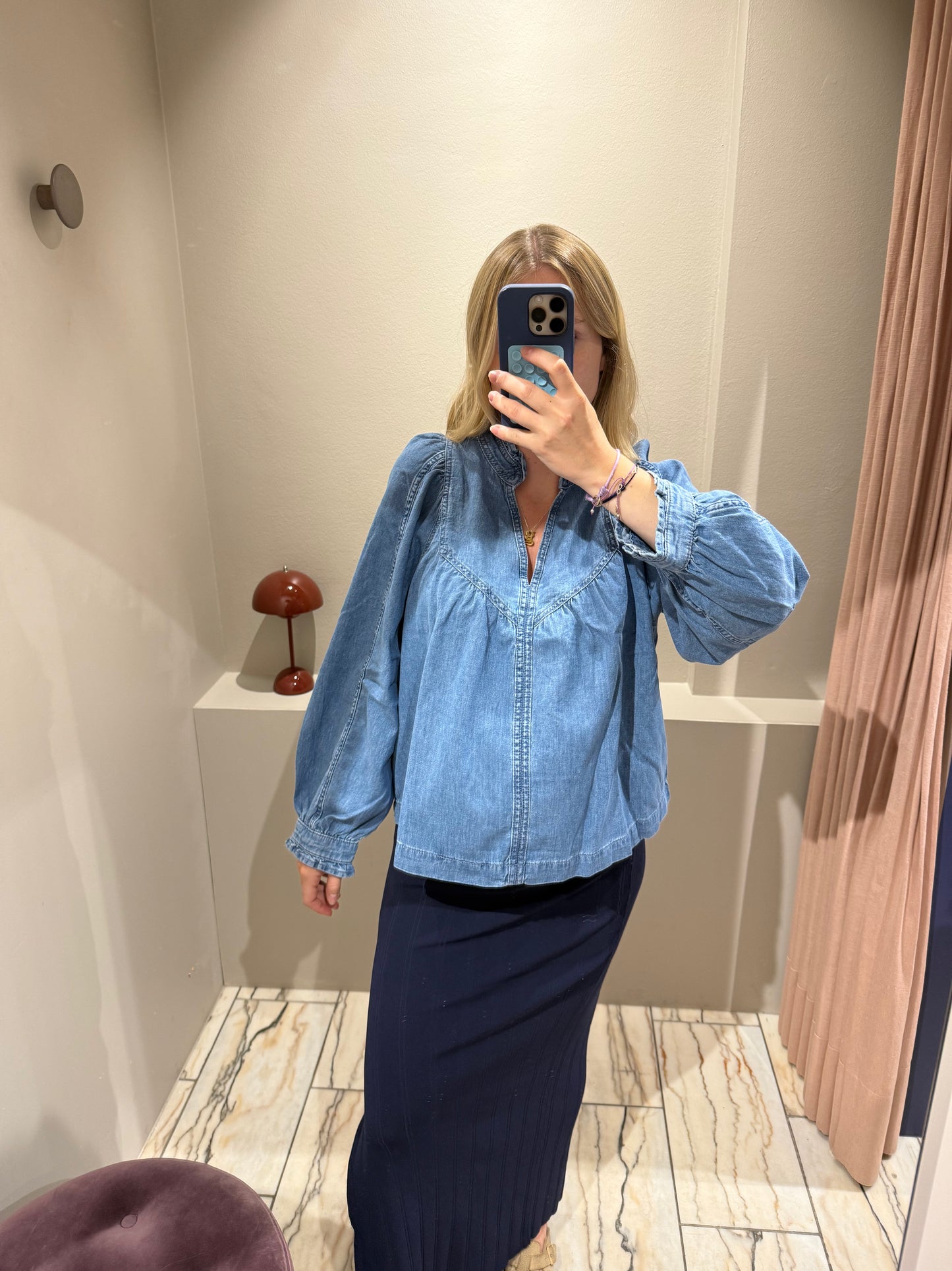 Ba&Sh Lay Bluse Denim