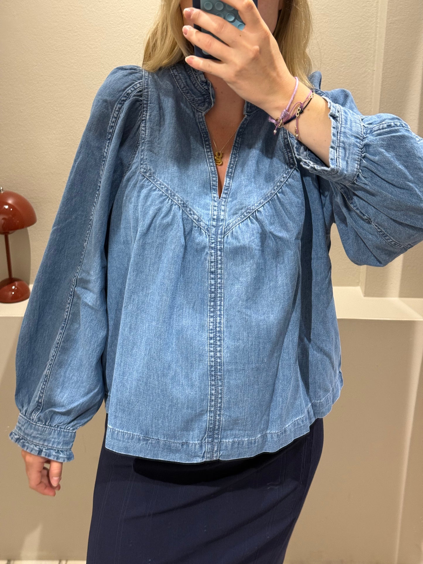 Ba&Sh Lay Bluse Denim