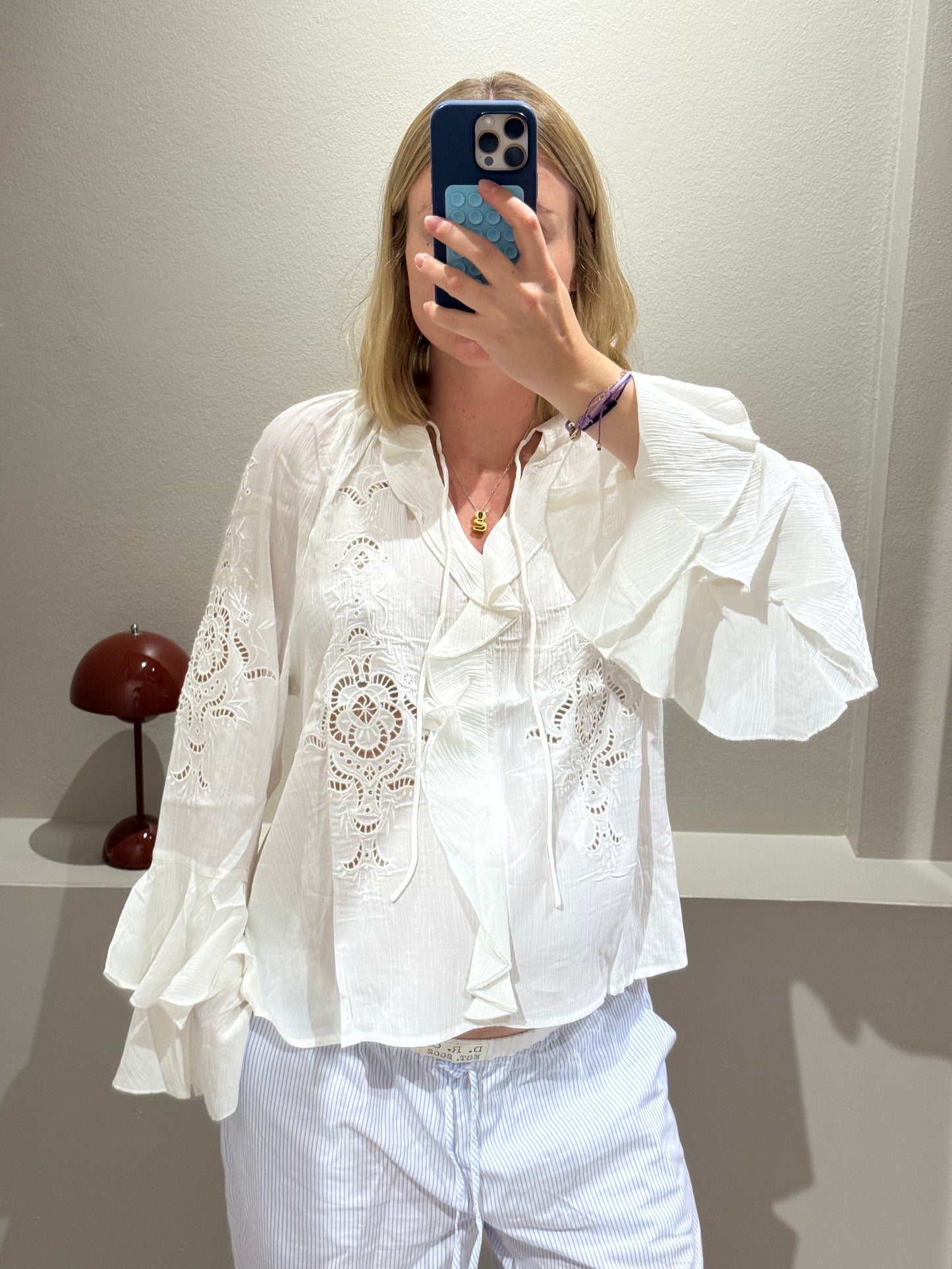 Ba&Sh Omar Bluse White