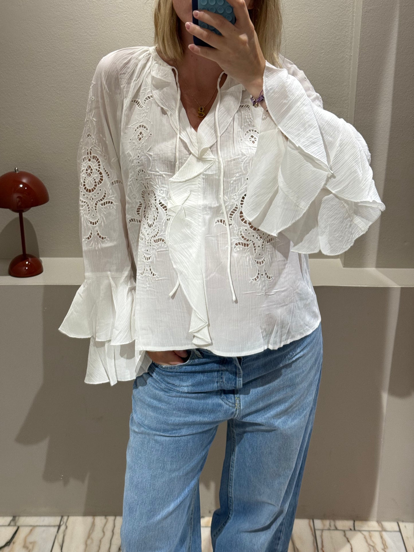 Ba&Sh Omar Bluse White