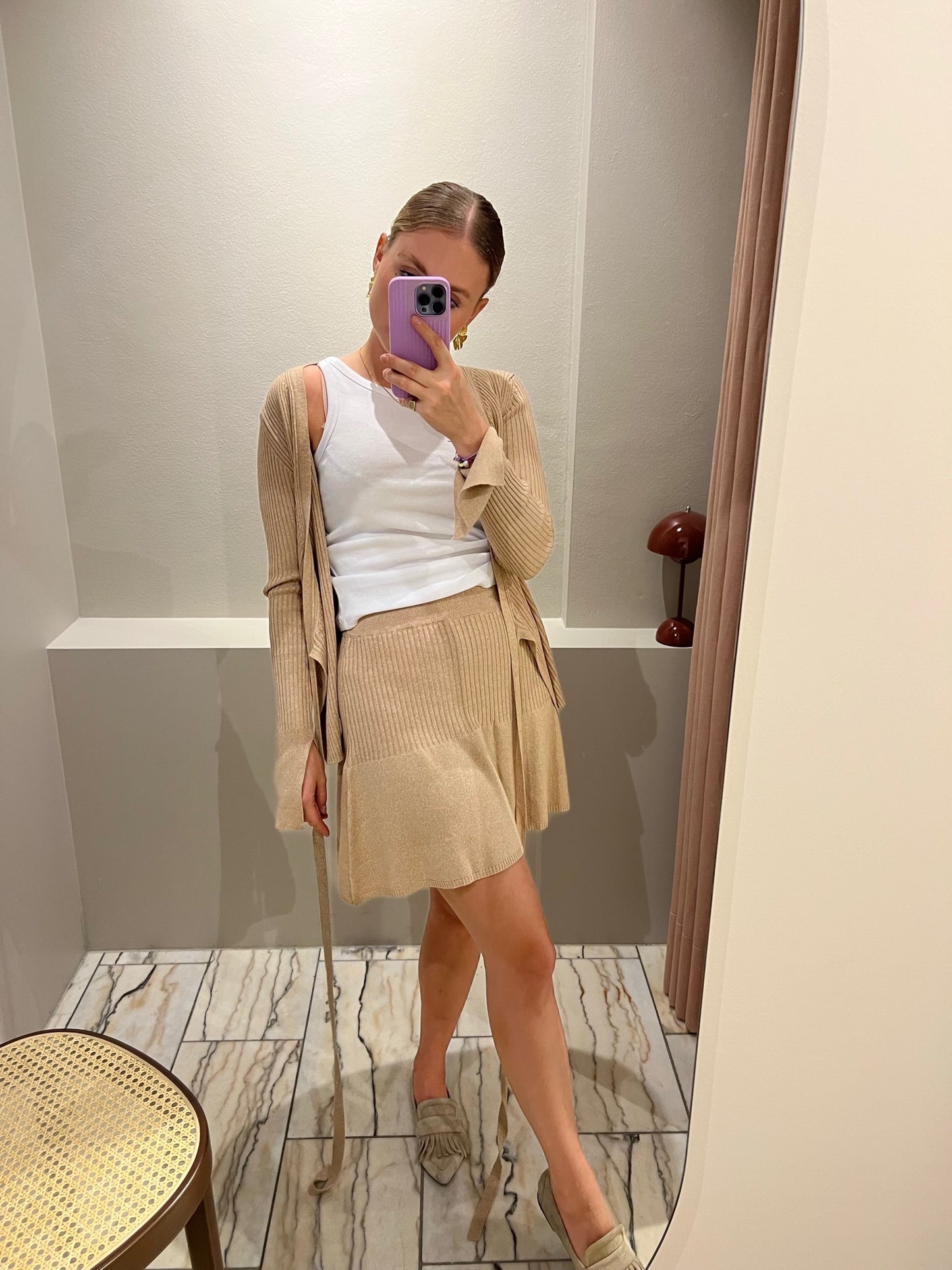 Blanche Seawool Mini Skirt