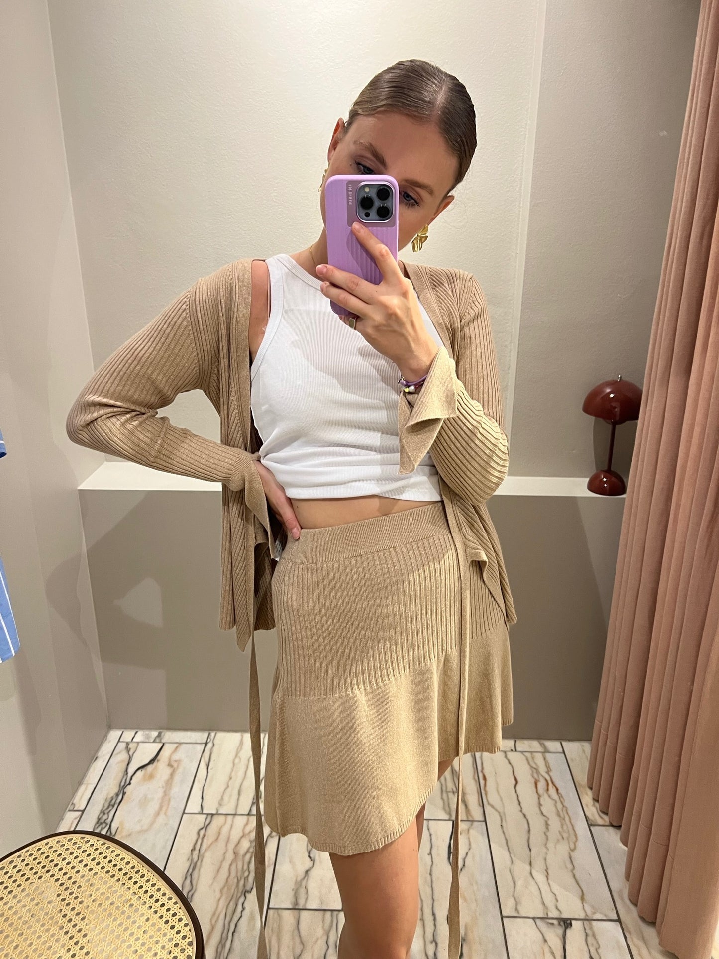 Blanche Seawool Mini Skirt