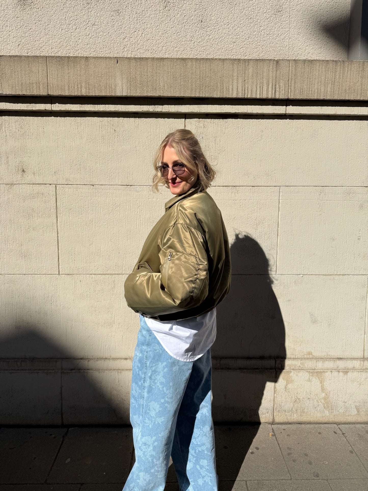 Oval Square Blink Bomber Jacket