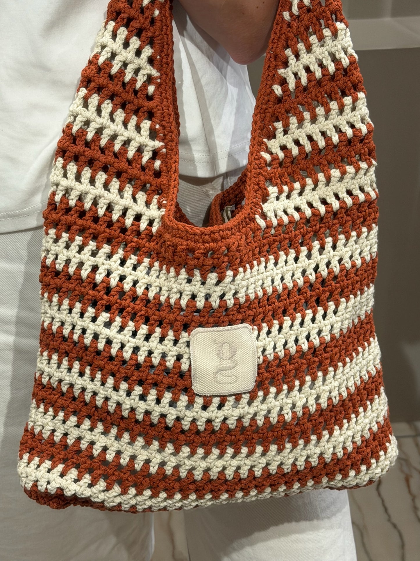 Maxi g-Bag Striped Orange