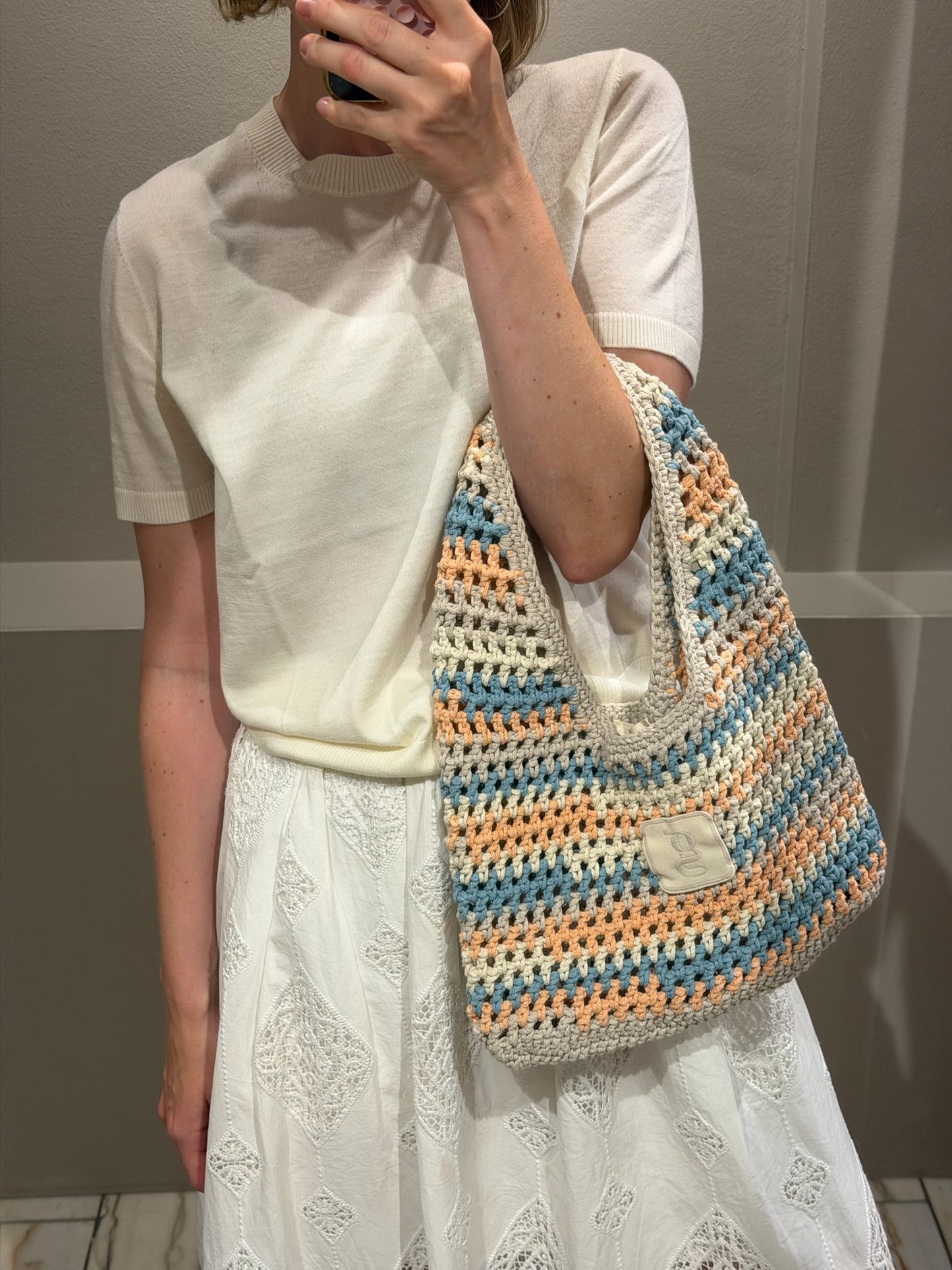 Midi g-Bag Peach Striped
