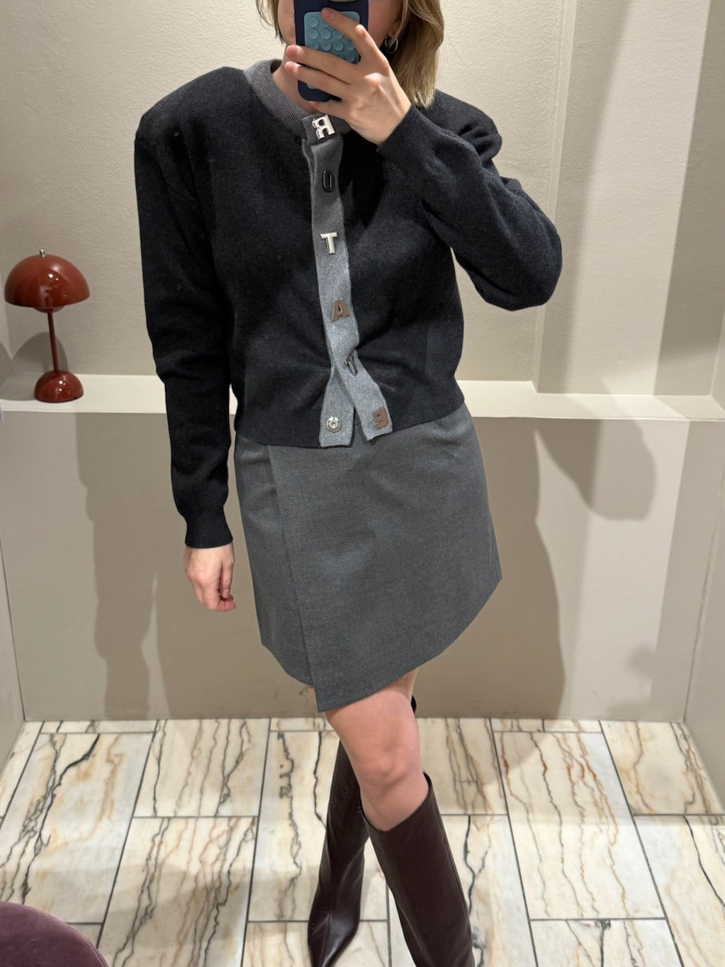 Gestuz GZpaula melange MW Wrap Skirt