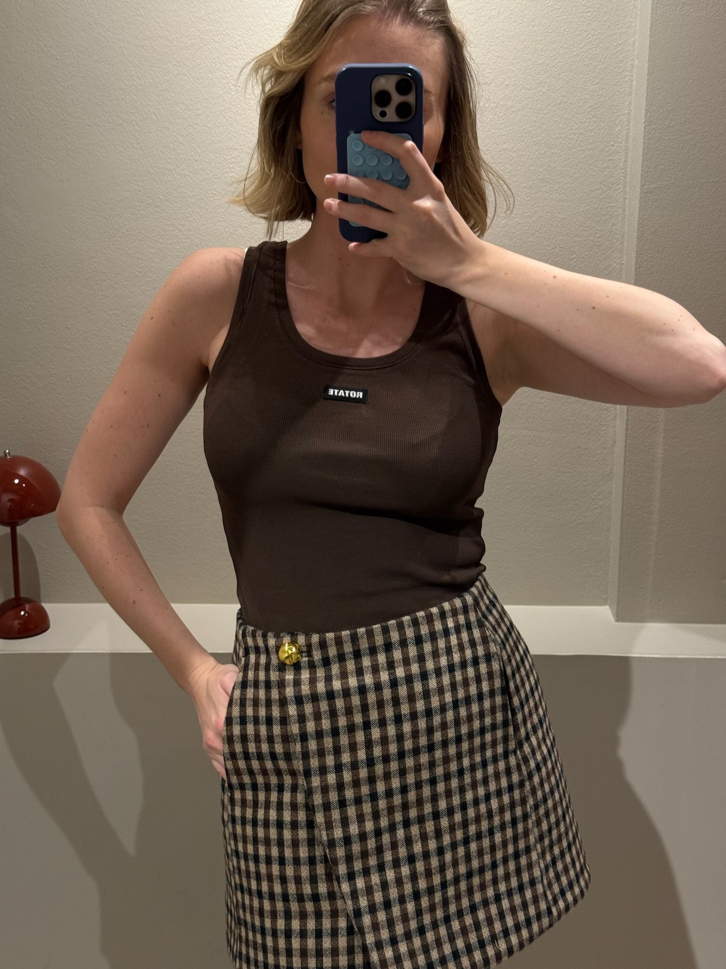 ROTATE Basic Tank Top Chocolate